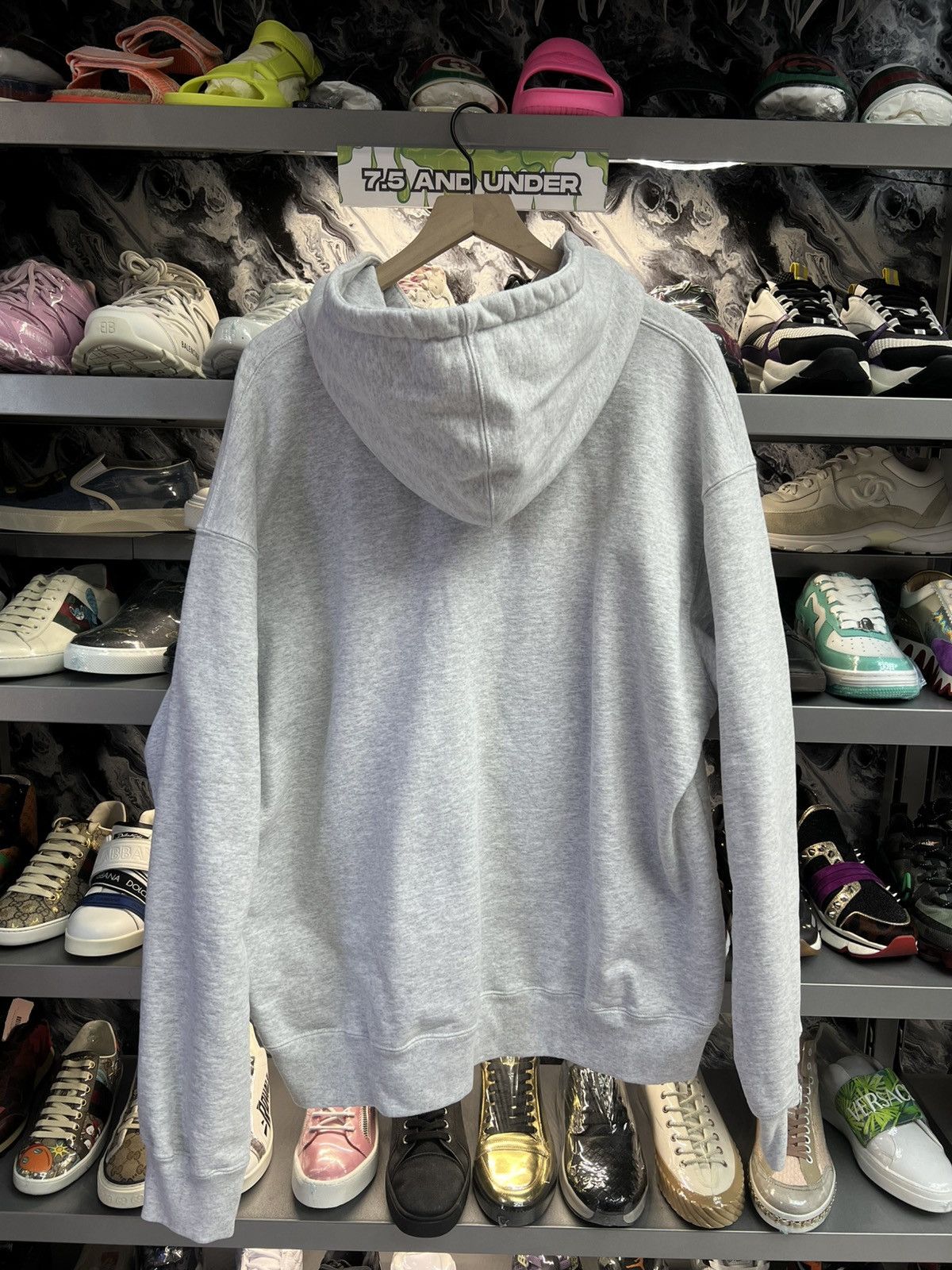 Supreme Supreme Grey Blue Logo Hoodie Size US XXL / EU 58 / 5 - 2 Thumbnail