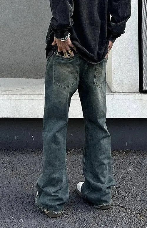 Jean Vintage Autumn Blue Denim Pants Size US 32 / EU 48 - 3 Thumbnail