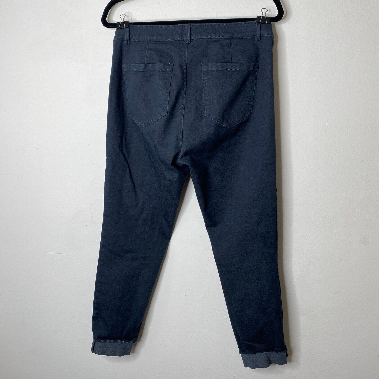 Loft Loft Gray Button Fly Skinny Crop Raw Hem Stretchy Jeans 4 Size 27" / US 4 / IT 40 - 5 Thumbnail