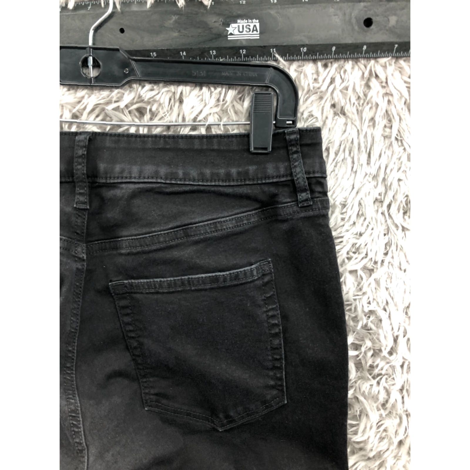 Loft LOFT Jeans Skinny Dark Wash Black Denim Size 6 Womens Mid Rise 28in Inseam 5-Pocket Belt Loops Size 28" / US 6 / IT 42 - 6 Thumbnail