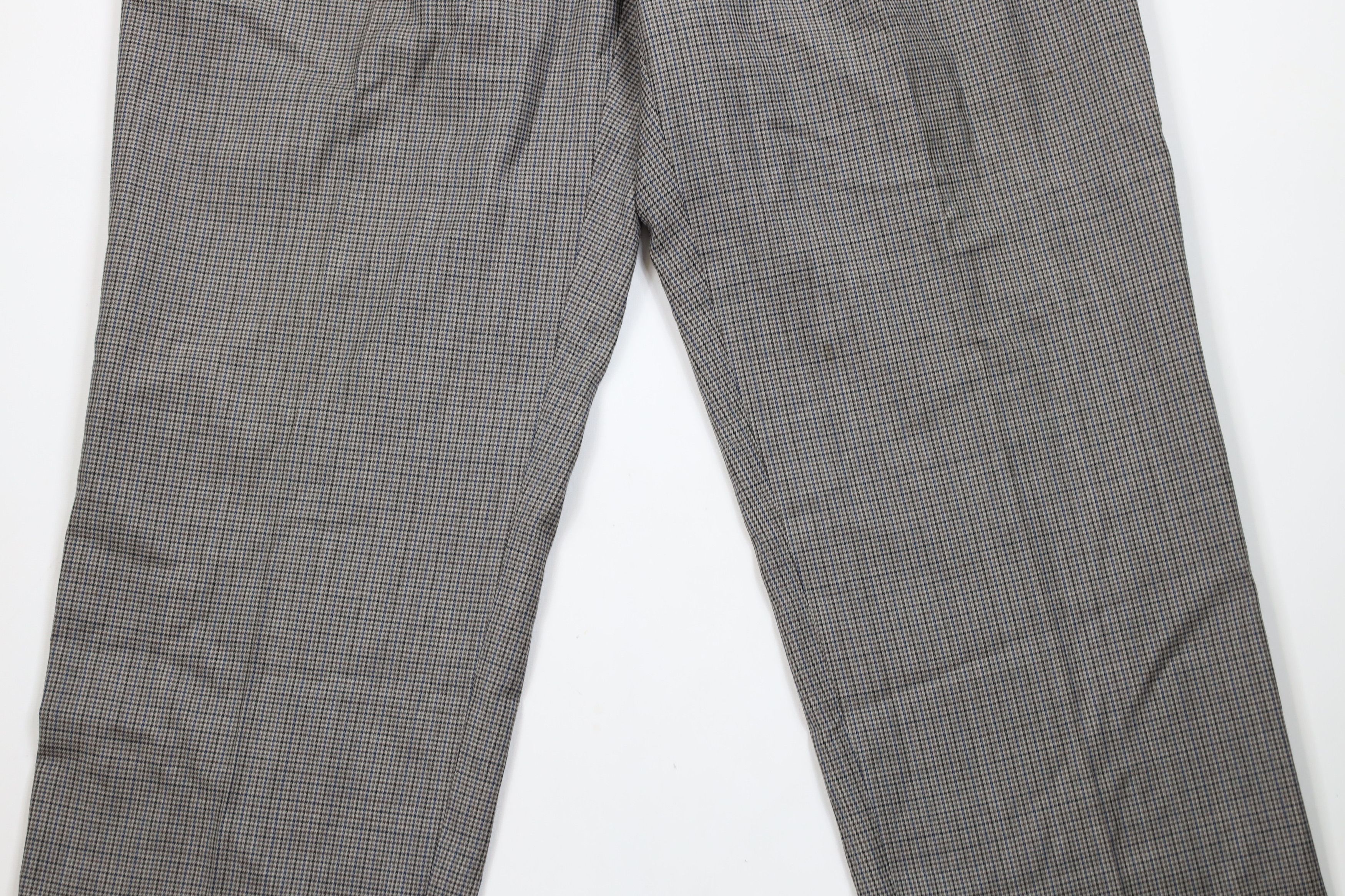 Ralph Lauren Vintage 90s Ralph Lauren Houndstooth Wide Leg Chino Pants Size US 36 / EU 52 - 3 Thumbnail