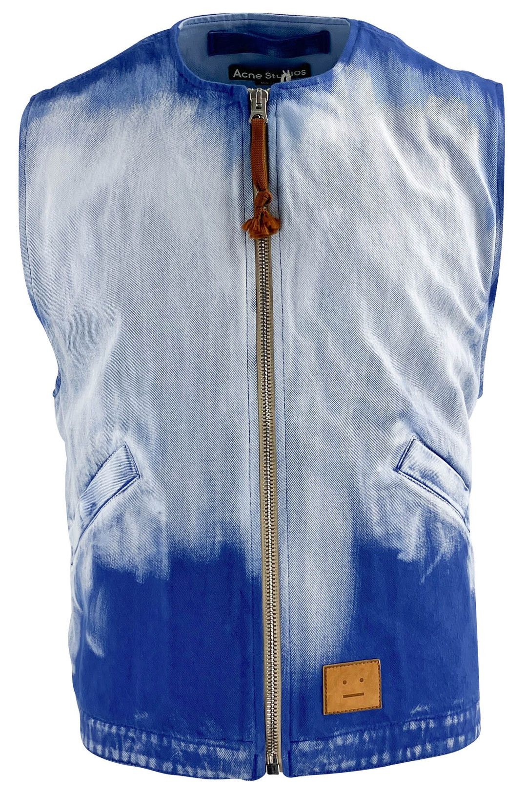 image of Acne Studios NWT Bleached Denim Vest, Men's (Size 2XL)