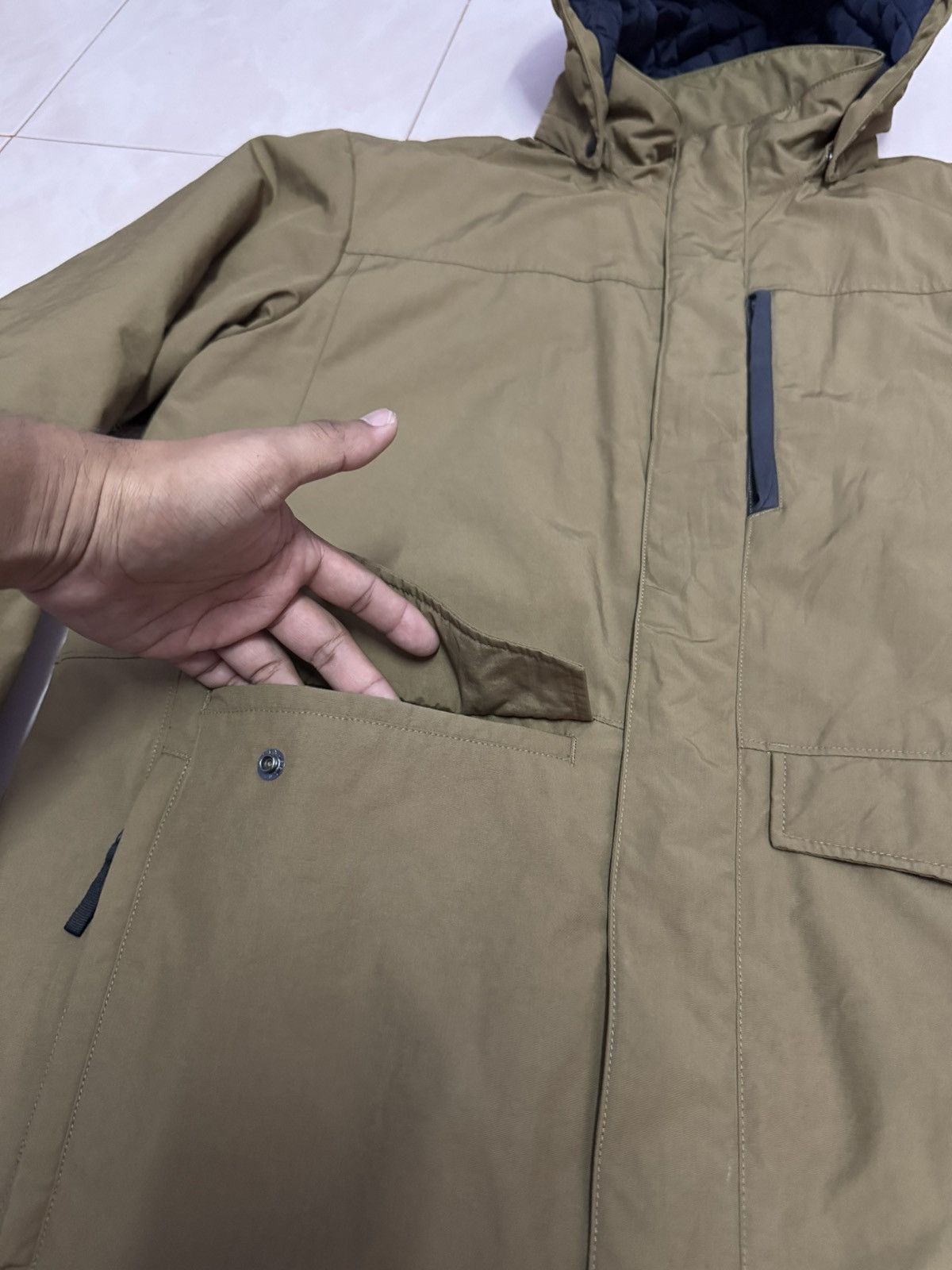 The North Face Vintage 90s The North Face Puffer Jacket with Hoodie Size US XL / EU 56 / 4 - 4 Thumbnail