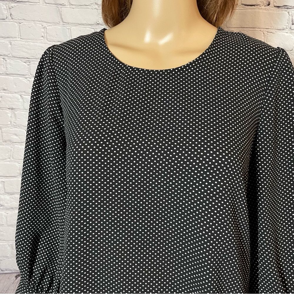 Adrianna Papell NWT New $69 Adrianna Papell 3/4 Sleeve Polka Dot Blouse Siz Size S / US 4 / IT 40 - 2 Thumbnail
