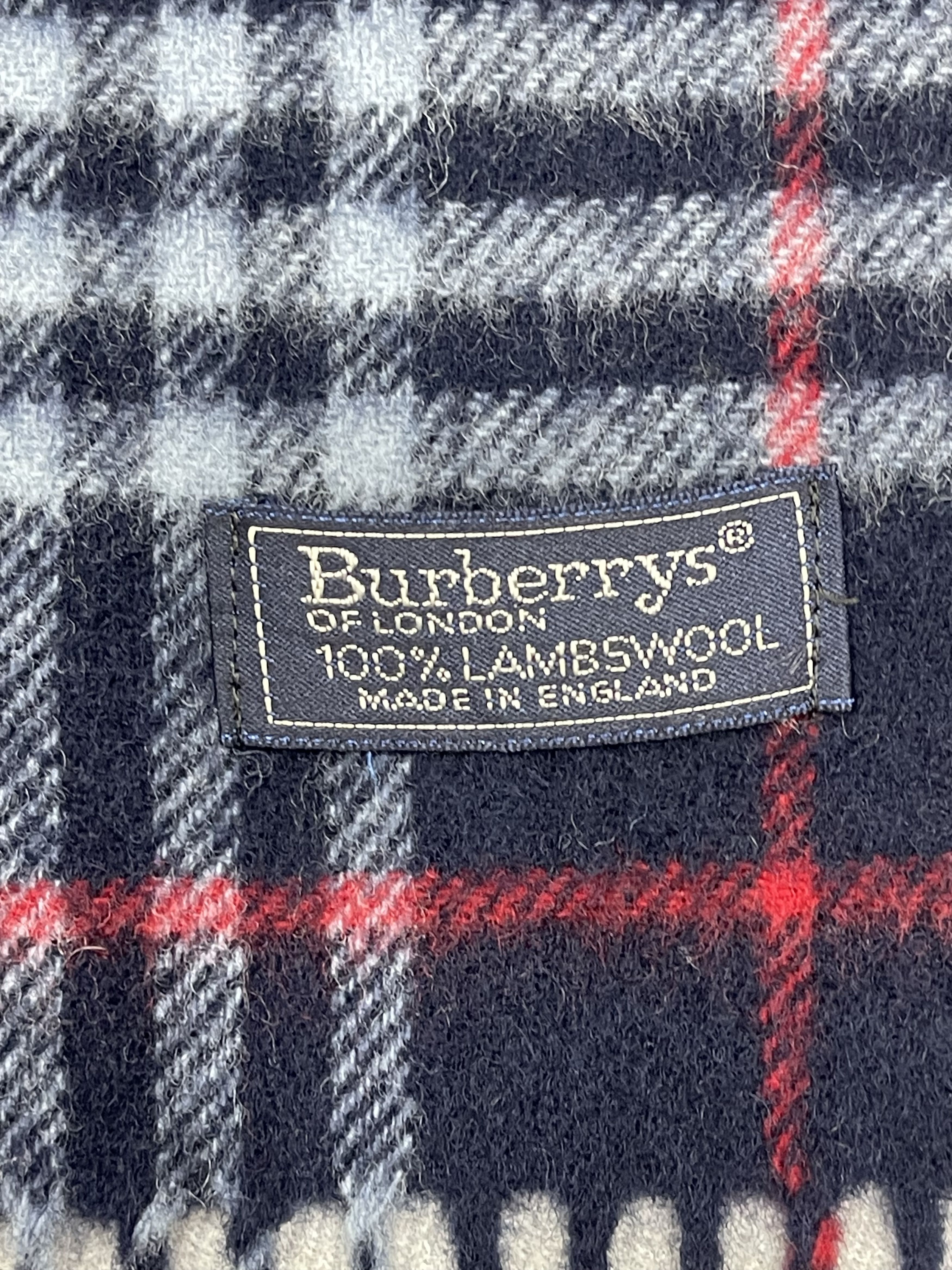 Burberry Vintage Burberrys Checkered Muffler Scarf- 6236 Size ONE SIZE - 5 Thumbnail