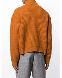 Raf Simons o1y0325 Turtleneck Sweater in Orange Size US S / EU 44-46 / 1 - 3 Thumbnail