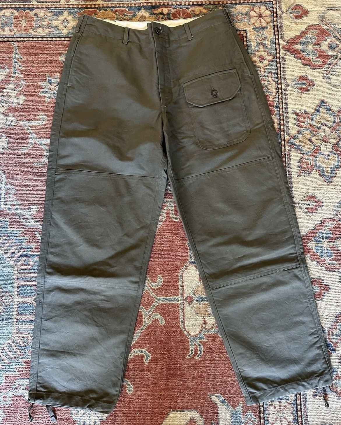 image of Engineered Garments Deck Pant in Green, Men's (Size 36)