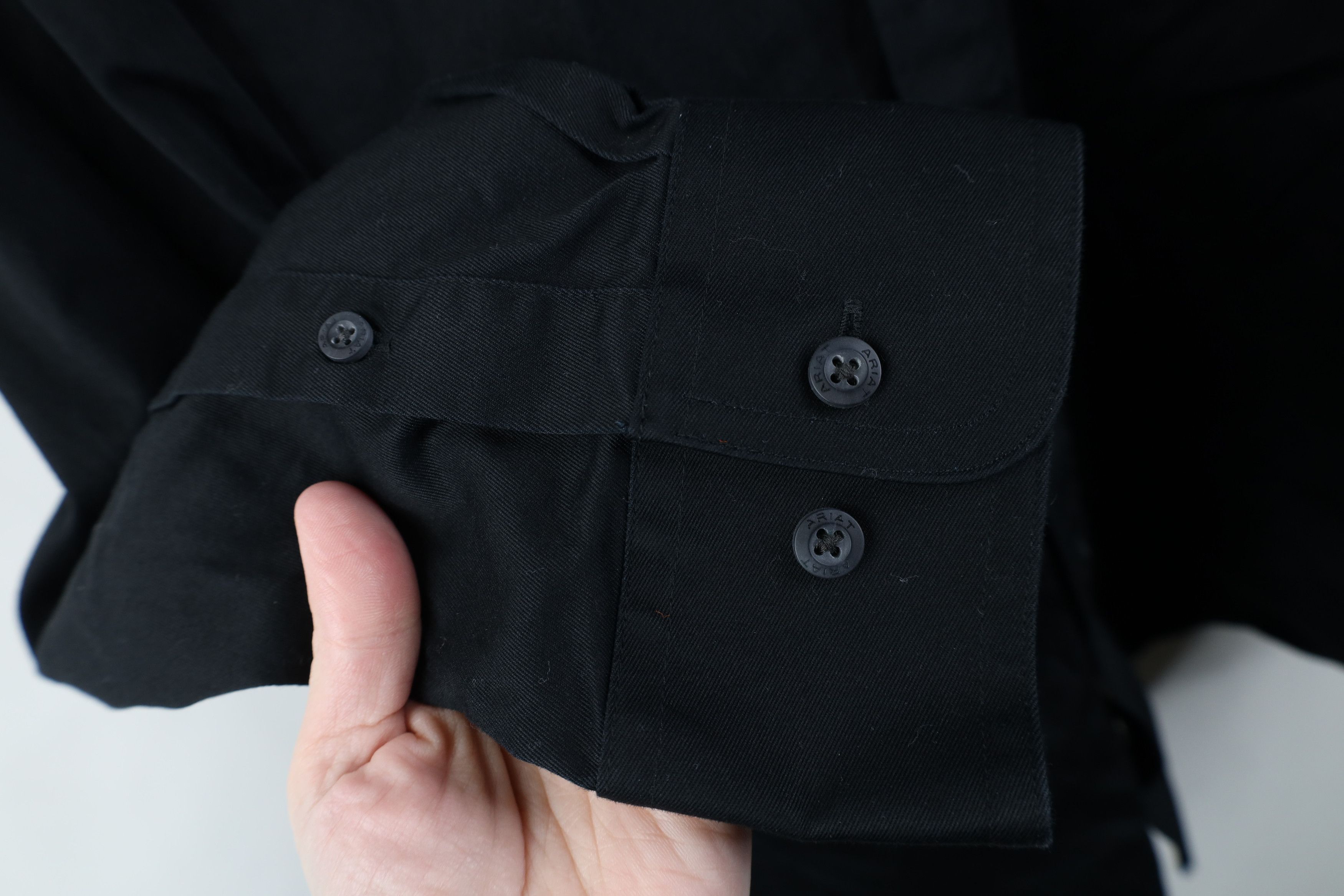 Ariat Ariat Heavyweight Collared Button Down Shirt Workwear Black Size US XL / EU 56 / 4 - 8 Thumbnail