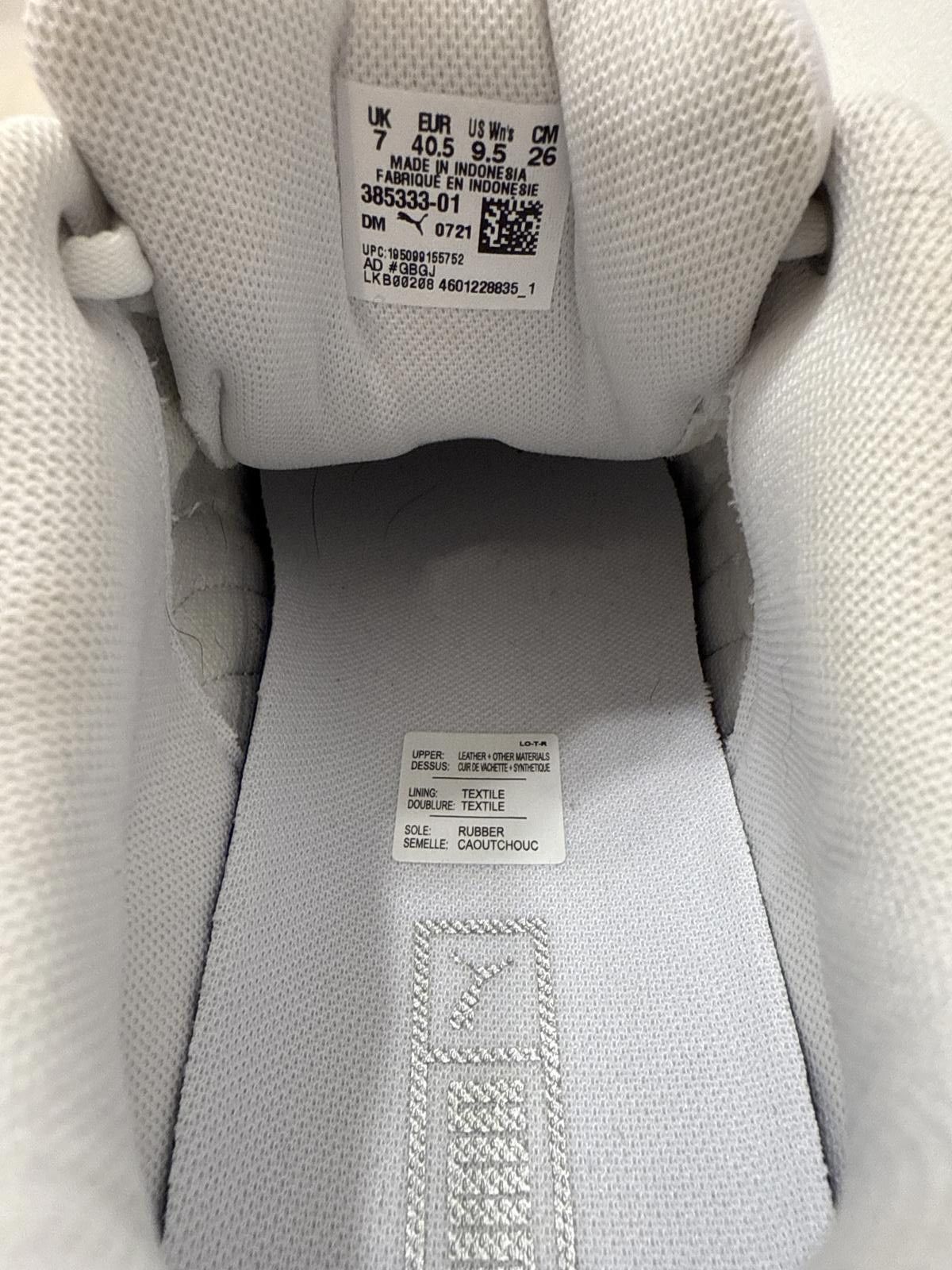 Puma Puma Women's White Sneakers with Holographic Detail Size US 7.5 / IT 37.5 - 5 Thumbnail