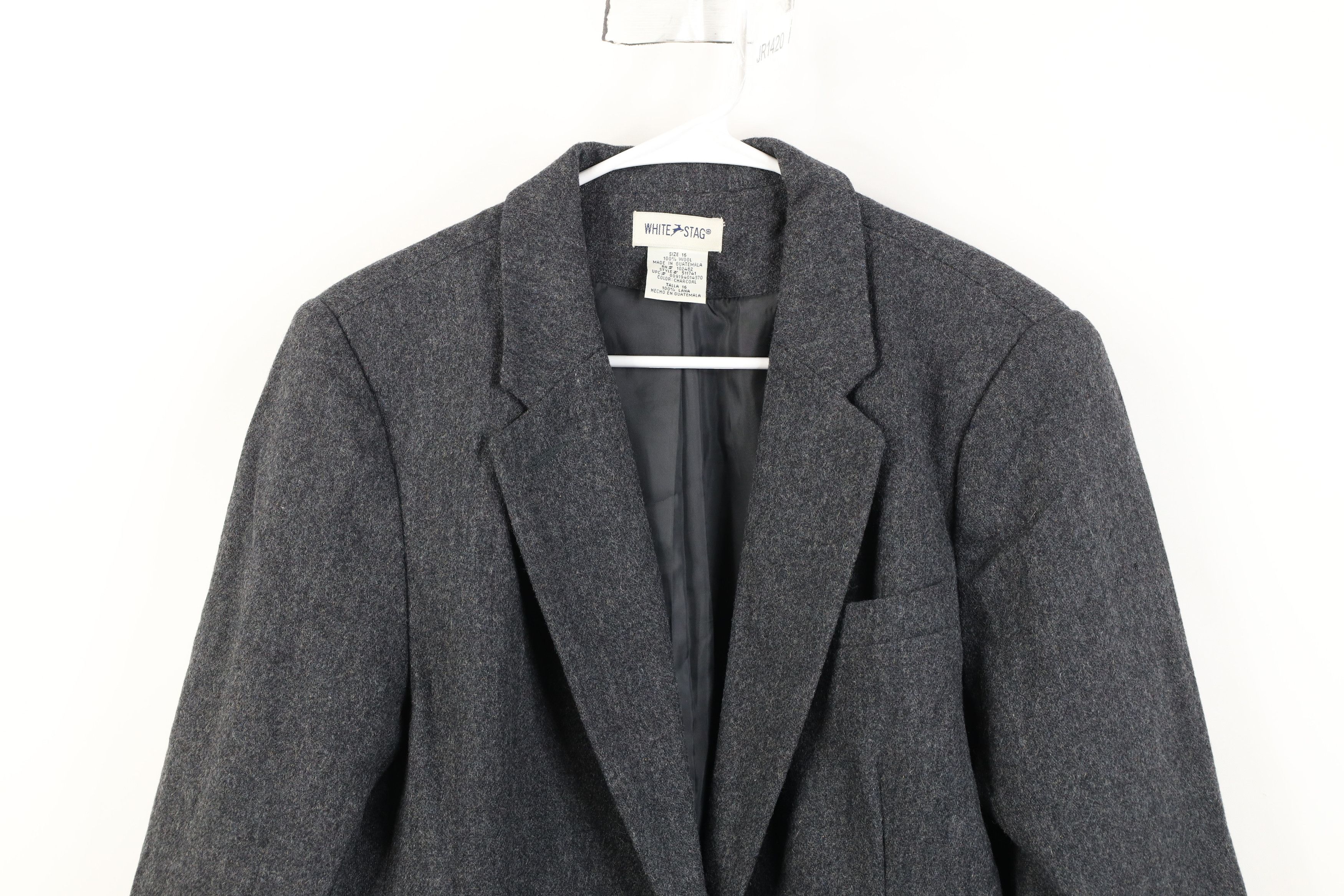 Vintage Vintage 90s Streetwear Button Suit Coat Blazer Jacket Gray Size XXL / US 16-18 / IT 52-54 - 2 Thumbnail