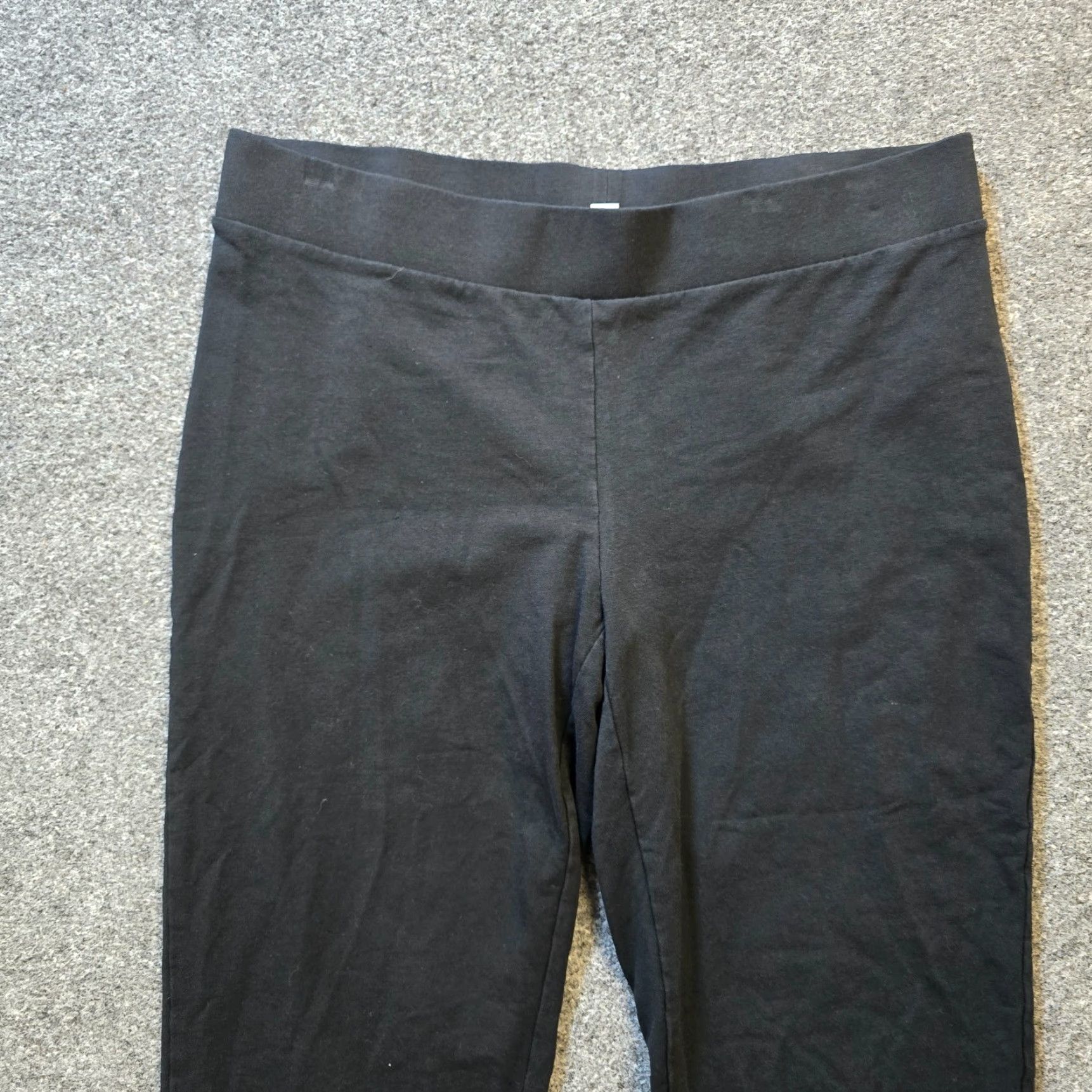 J. Jill J. Jill Pants Womens Medium Black Ponte Slim Leg Cropped Pull On Stretch Straight Leg N/A Size 32" / US 10 / IT 46 - 2 Thumbnail