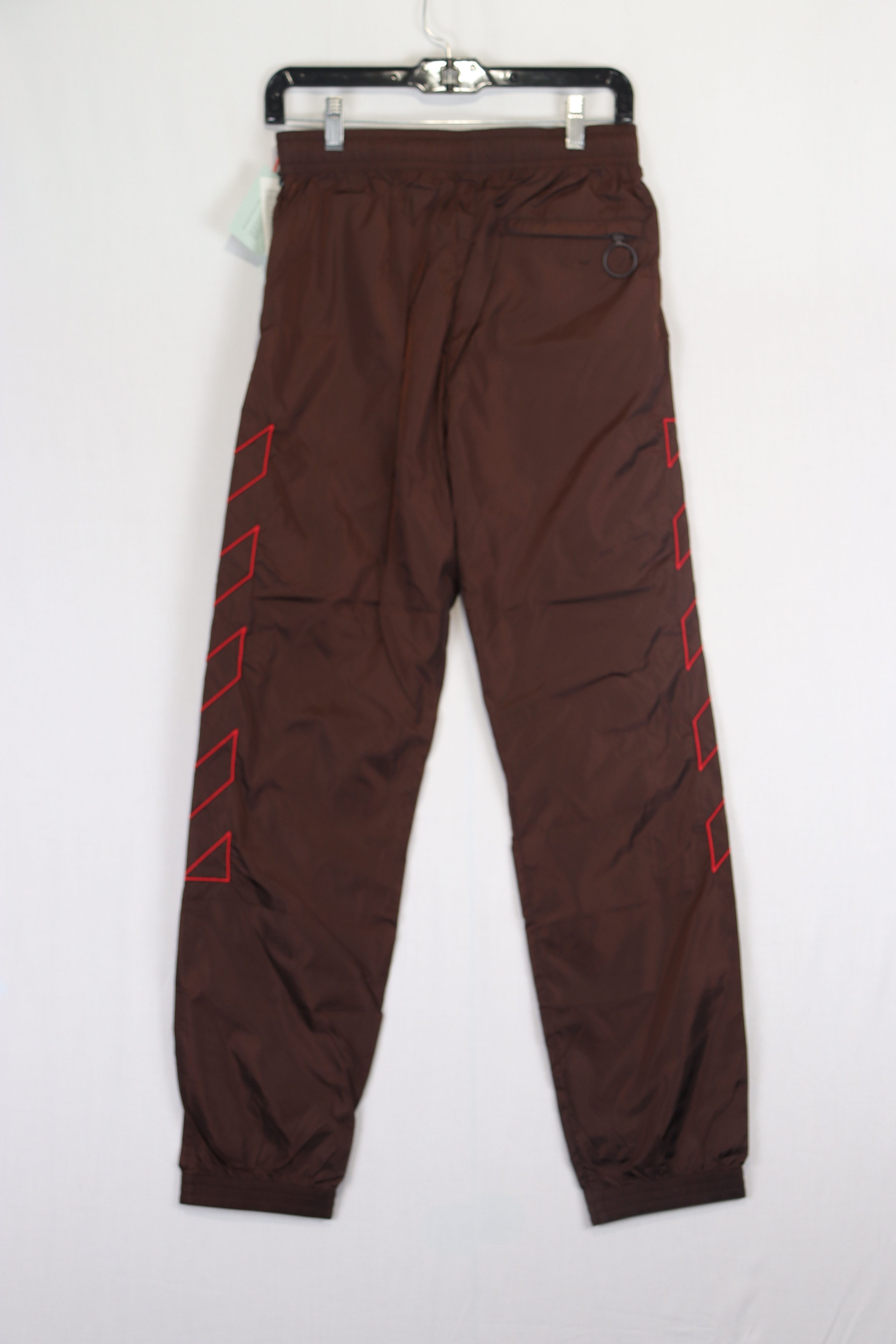 Off-White o1rshd11223 Diagonals Nylon Trackpant in Brown/Red Size US 30 / EU 46 - 5 Thumbnail