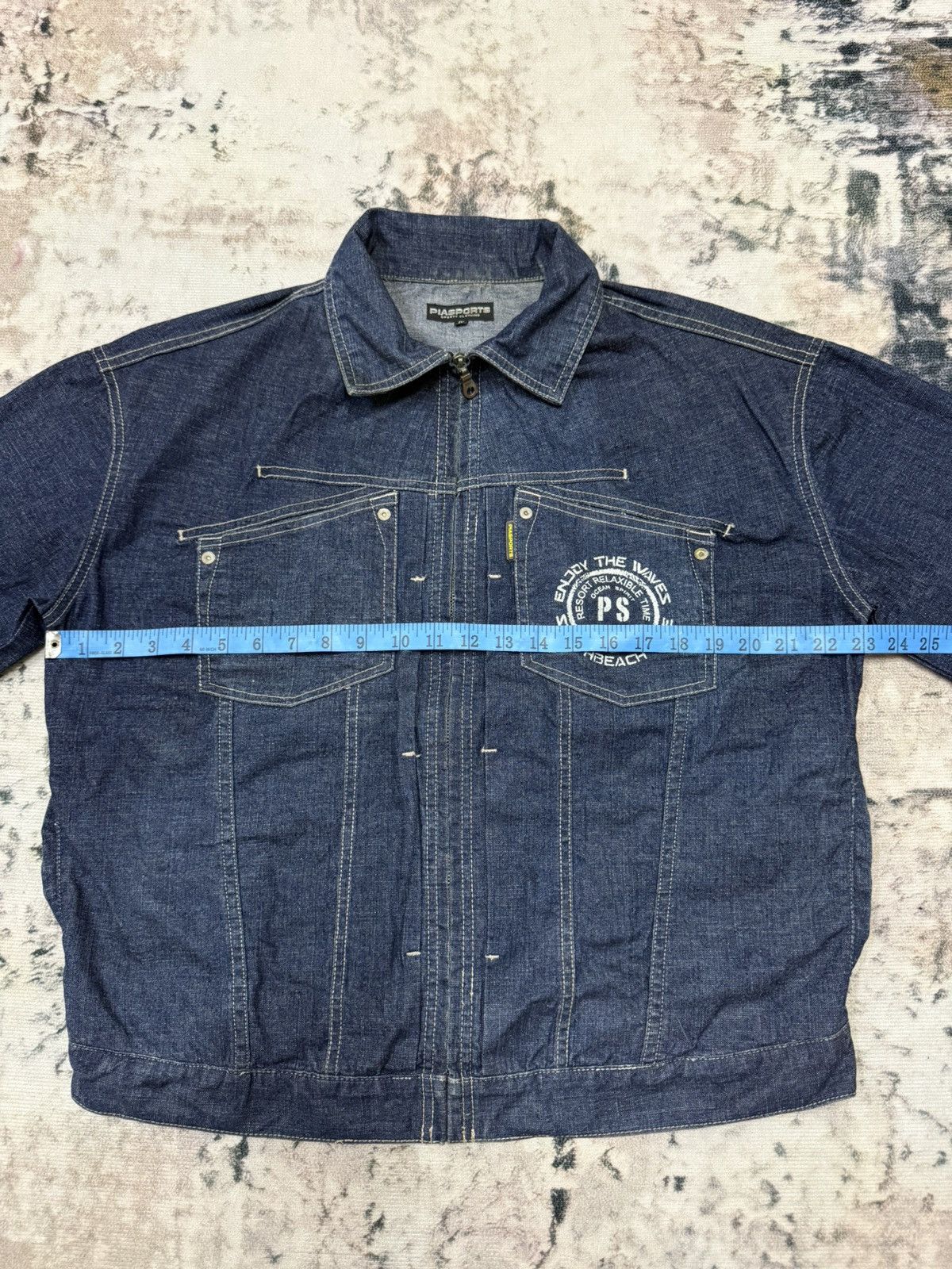 Japanese Brand Piasports Sporty Clothing Denim Jacket Size US M / EU 48-50 / 2 - 14 Thumbnail