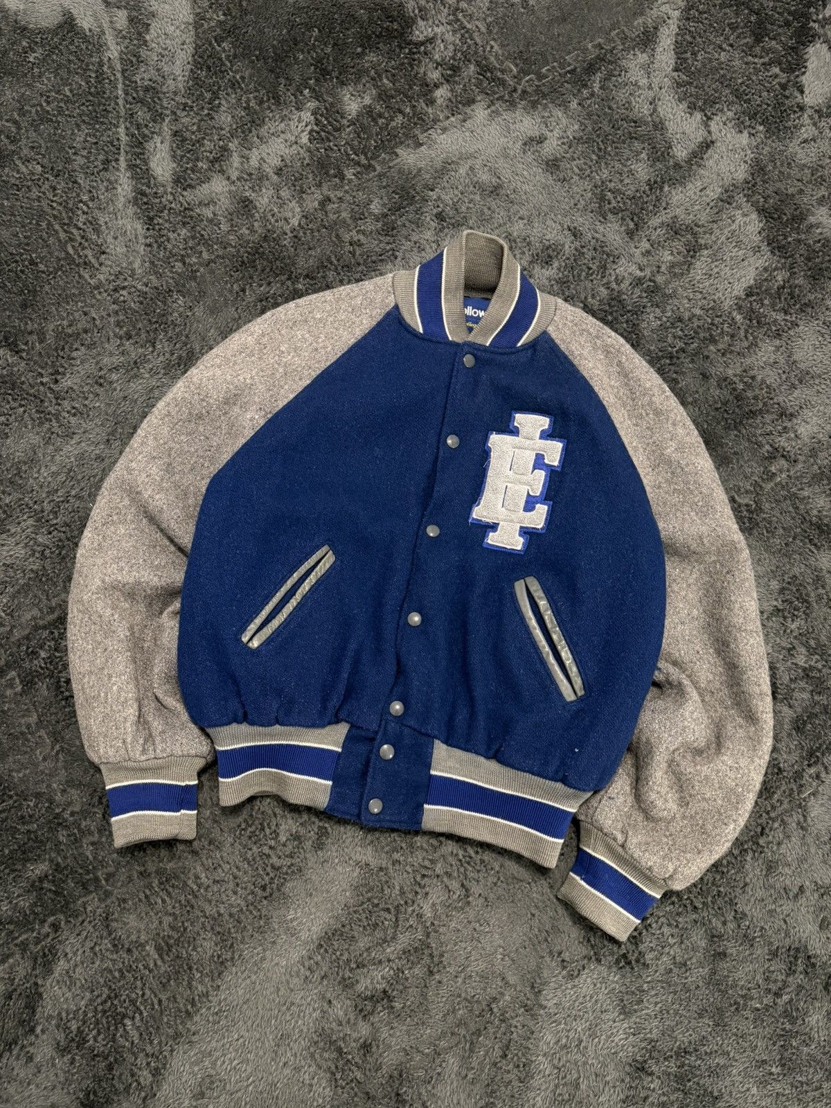 Vintage Vintage Wool Varsity Jacket Holloway USA 70s Size US M / EU 48-50 / 2 - 1 Thumbnail