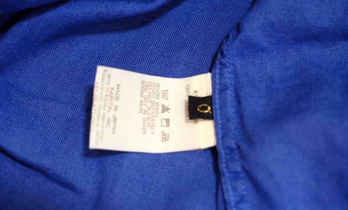 Kapital Kapital Hirata Kazuhiro Blue Stained Loose Fleece Dress Size XS / US 0-2 / IT 36-38 - 7 Thumbnail