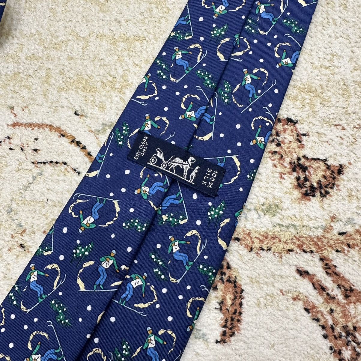 Hermes Vintage Tie Hermes Paris Silk Rare Collection Streetwear Y2K Size ONE SIZE - 6 Thumbnail
