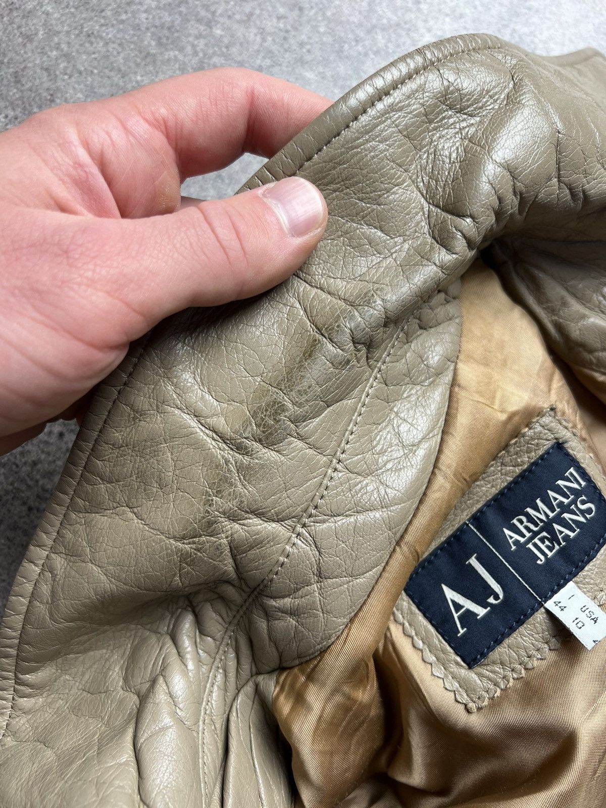 Armani Armani Jeans heavy leather jacket Size S / US 4 / IT 40 - 9 Thumbnail