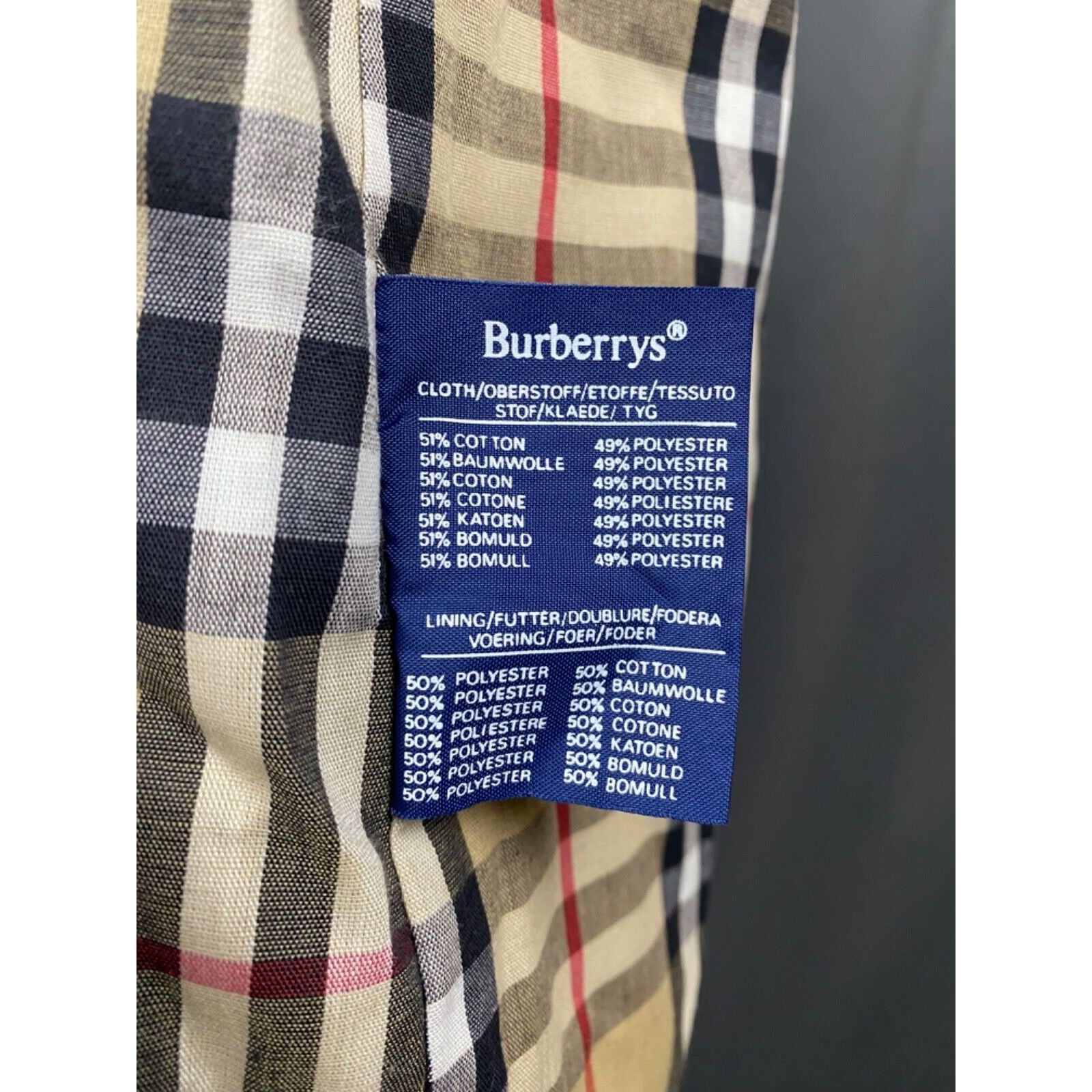 Burberry Burberry + Wool Liner Nova Check Men's Beige Trench Coat Siz Size US L / EU 52-54 / 3 - 12 Thumbnail