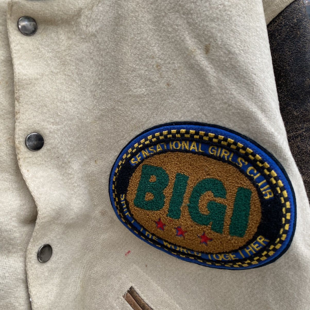 BIGI 80s Bigi Aerodrome Tokyo Varsity Sleeve Leather Size US L / EU 52-54 / 3 - 12 Thumbnail