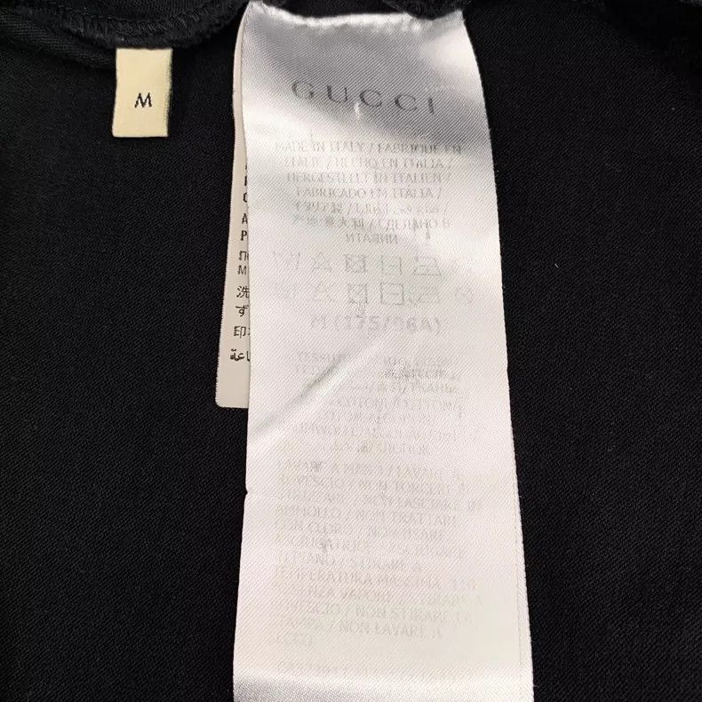 Gucci Gucci Black Logo Printed Short Sleeve TShirt-2506 Size M / US 6-8 / IT 42-44 - 7 Thumbnail