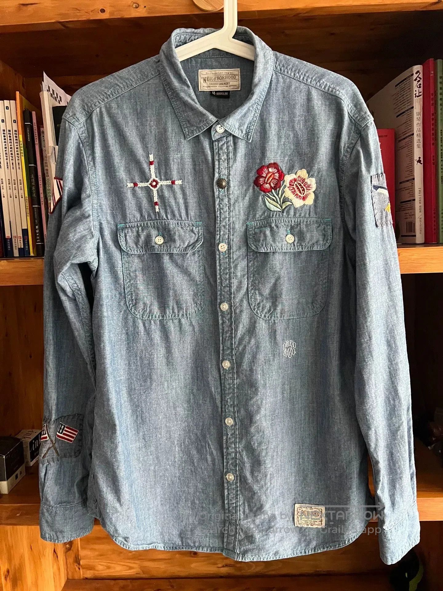 Neighborhood classic embroidered denim work shirt. Size US M / EU 48-50 / 2 - 1 Thumbnail