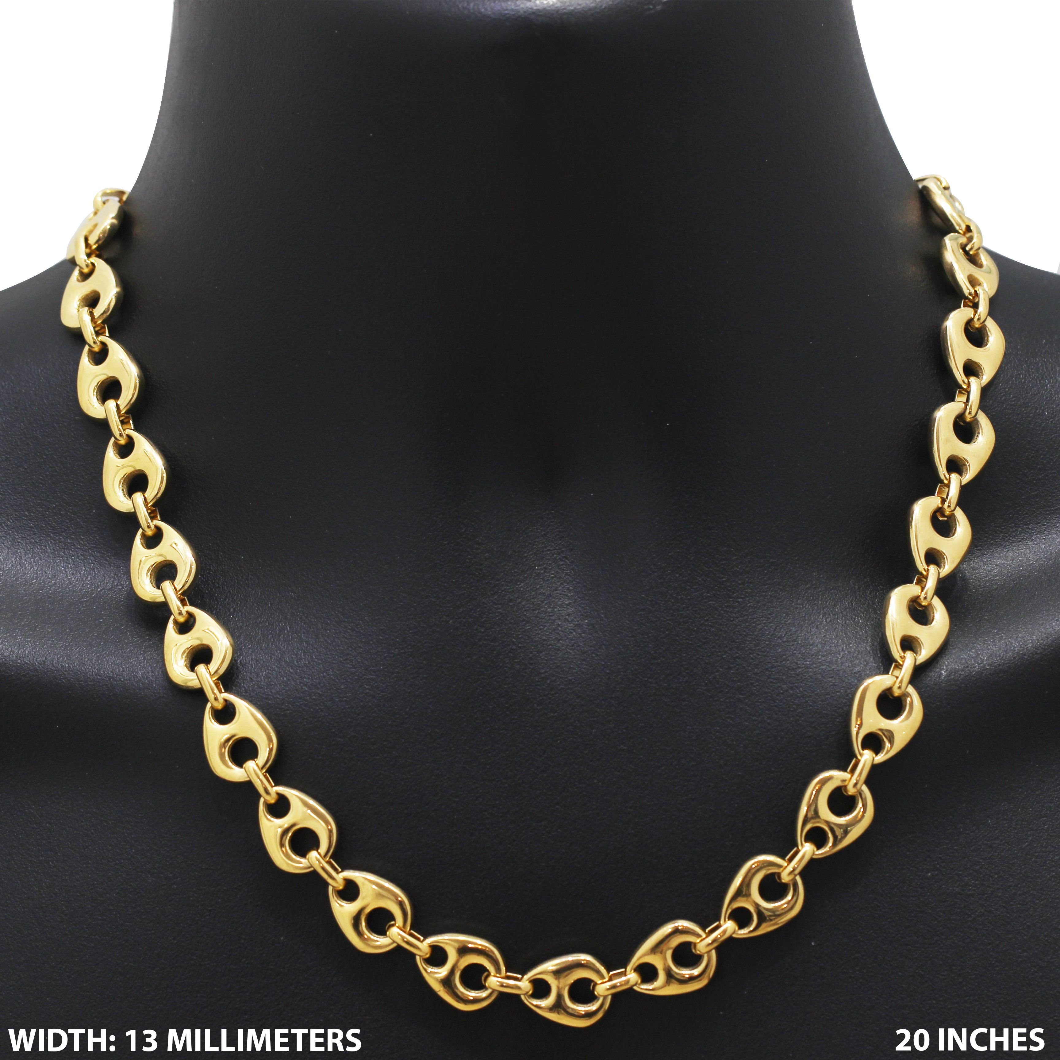 Other 316L SS 18k GP 13mm Mariner Link Chain Necklace 20” Size ONE SIZE - 1 Thumbnail