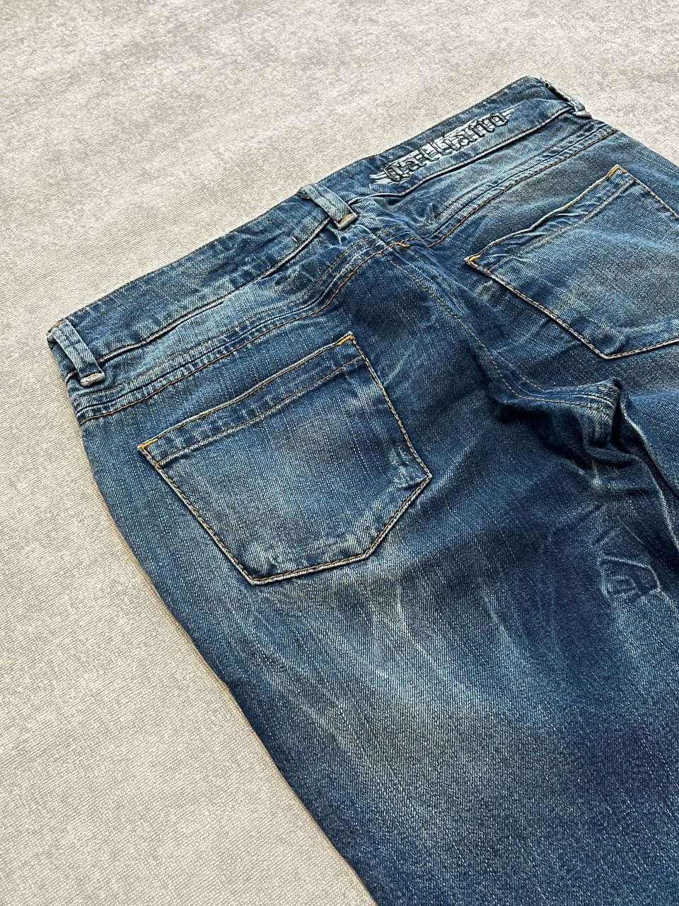 John Galliano John Galliano Jeans Pants Logo Light Blue Straight Mid Rise Size 32" / US 10 / IT 46 - 10 Thumbnail