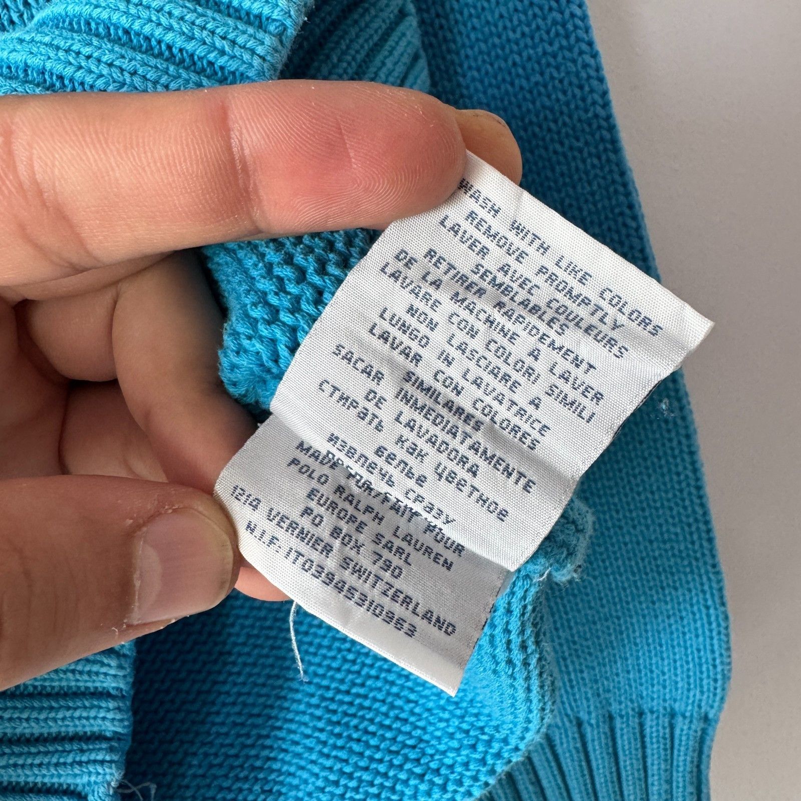 Polo Ralph Lauren Ralph Lauren Light Blue Vintage Knit Sweater Polo Mens Y2K Size US M / EU 48-50 / 2 - 9 Thumbnail