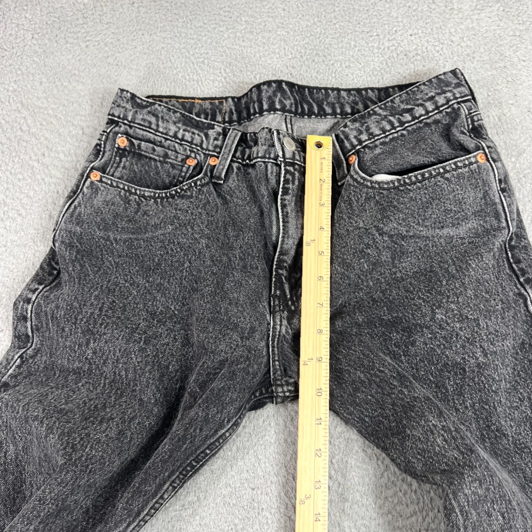 Levi's VINTAGE Levi's Hi Ball Jeans Men 33 Dark Black 33 Denim 5-Pocket Design High Rise Regular Tapered USA 90s Retro Levis Hi-Ball Mens Jeans Size US 33 - 4 Thumbnail