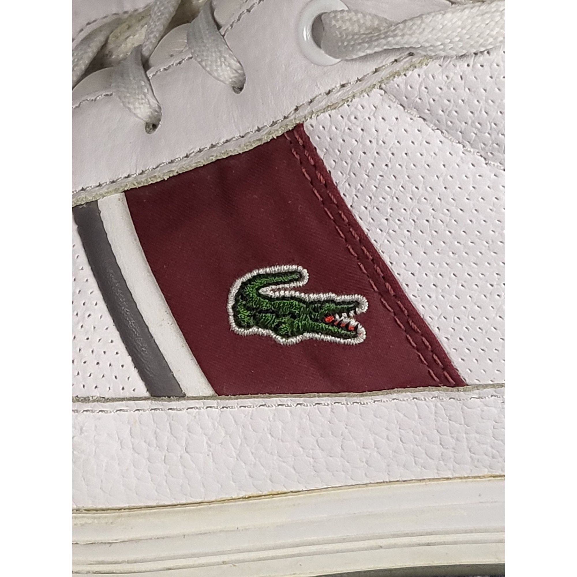 Lacoste LACOSTE EUROPA SPM Trainer Fashion Sneakers White Red Men Sz Size US 8.5 / EU 41-42 - 5 Thumbnail