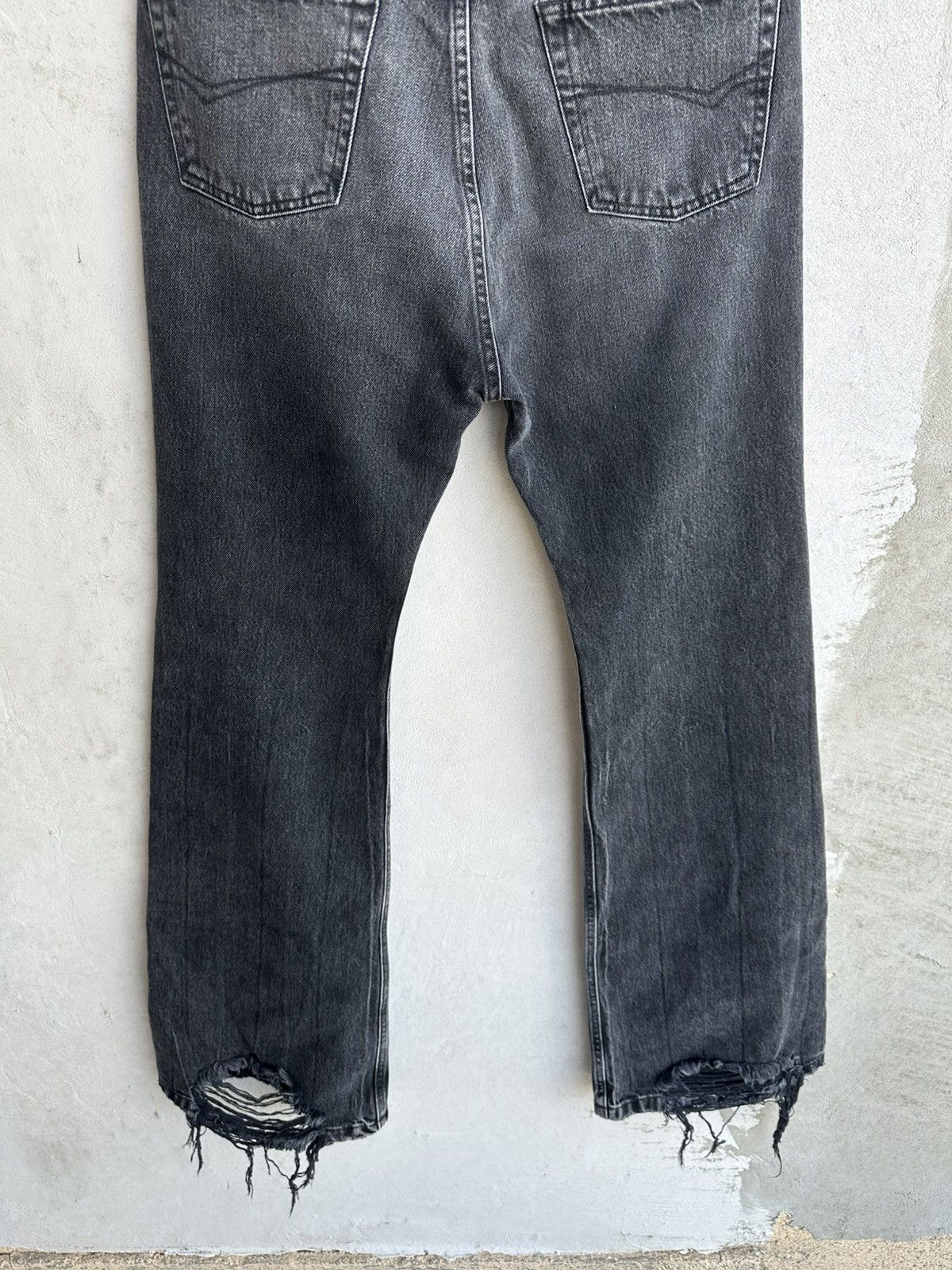 Balenciaga [XS] Fall22 The Lost Tape Gray flared jeans Size US 31 - 8 Thumbnail
