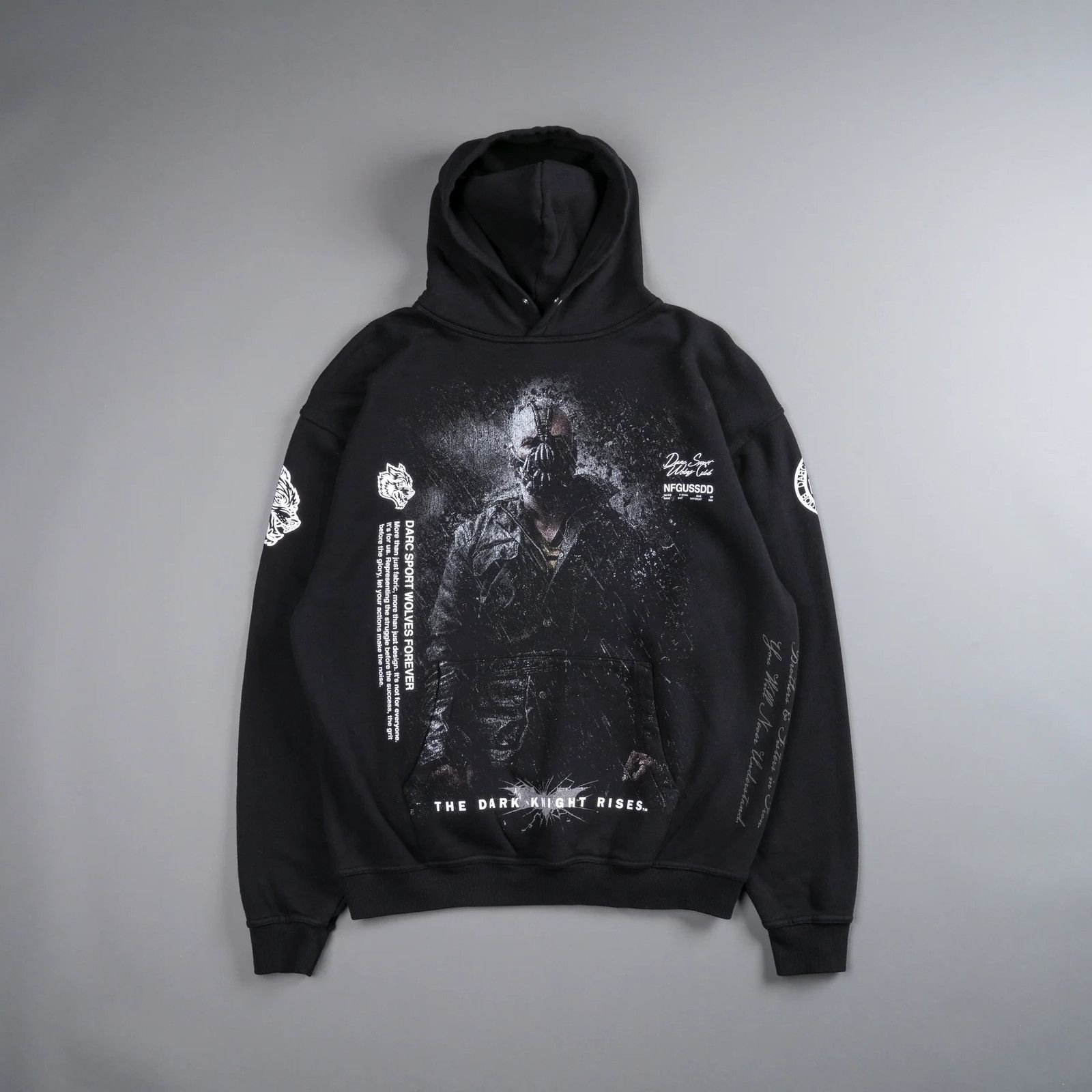 Image of Darc Sport X Batman X Bane Soldout Hoodie Limited Edition XL in Black, Men's