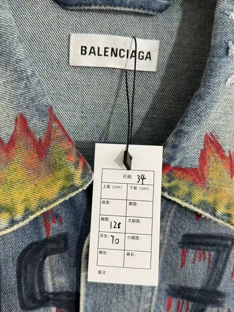 Balenciaga Balenciaga graffiti covered denim jacket-2506 Size US XS / EU 42 / 0 - 2 Thumbnail