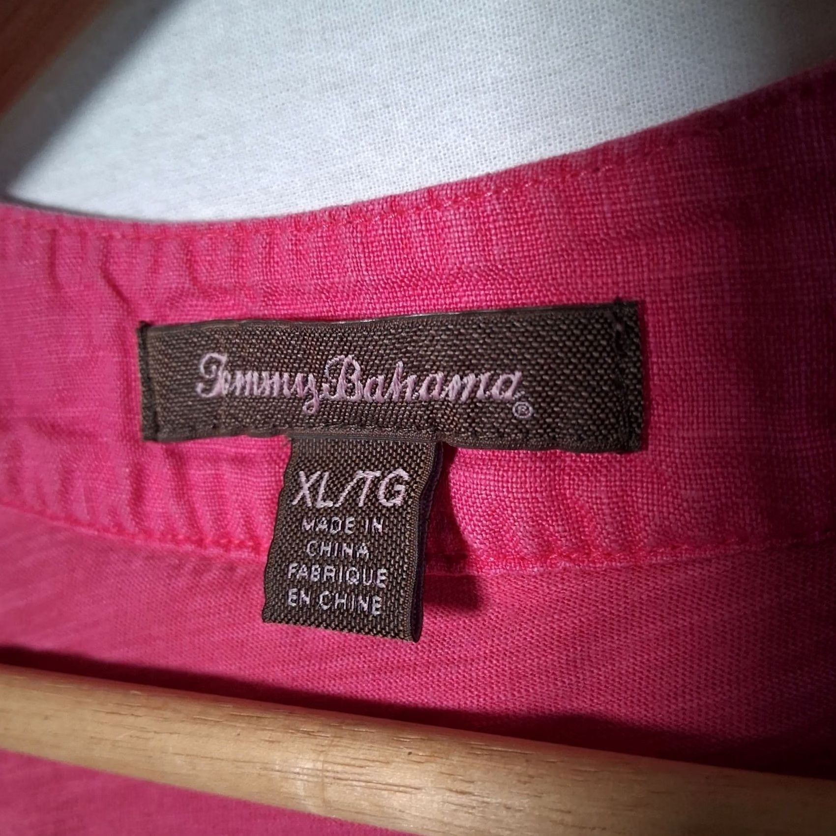 Tommy Bahama Tommy Bahama Dress XL Pink Embroidered Knit Linen Trim Midi Sundress Shift Sleeveless Casual Beach Summer Womens Size XL / US 12-14 / IT 48-50 - 3 Thumbnail