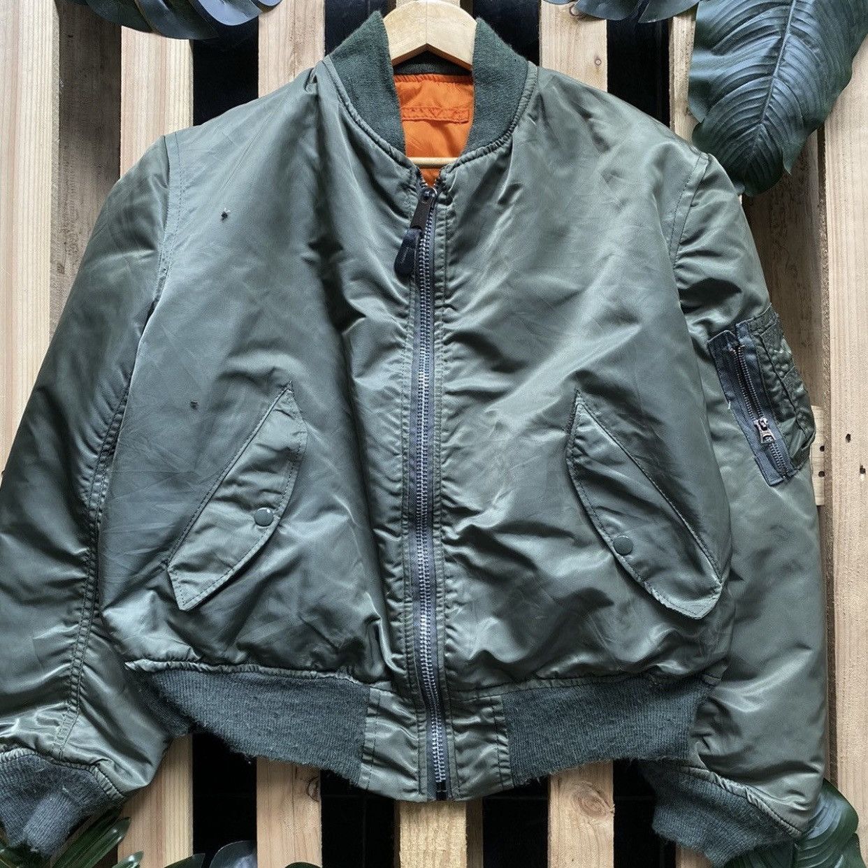 Alpha Industries Vintage Alpha Industries U.S Air Force Bomber Jacket MA-1 Size US M / EU 48-50 / 2 - 2 Thumbnail