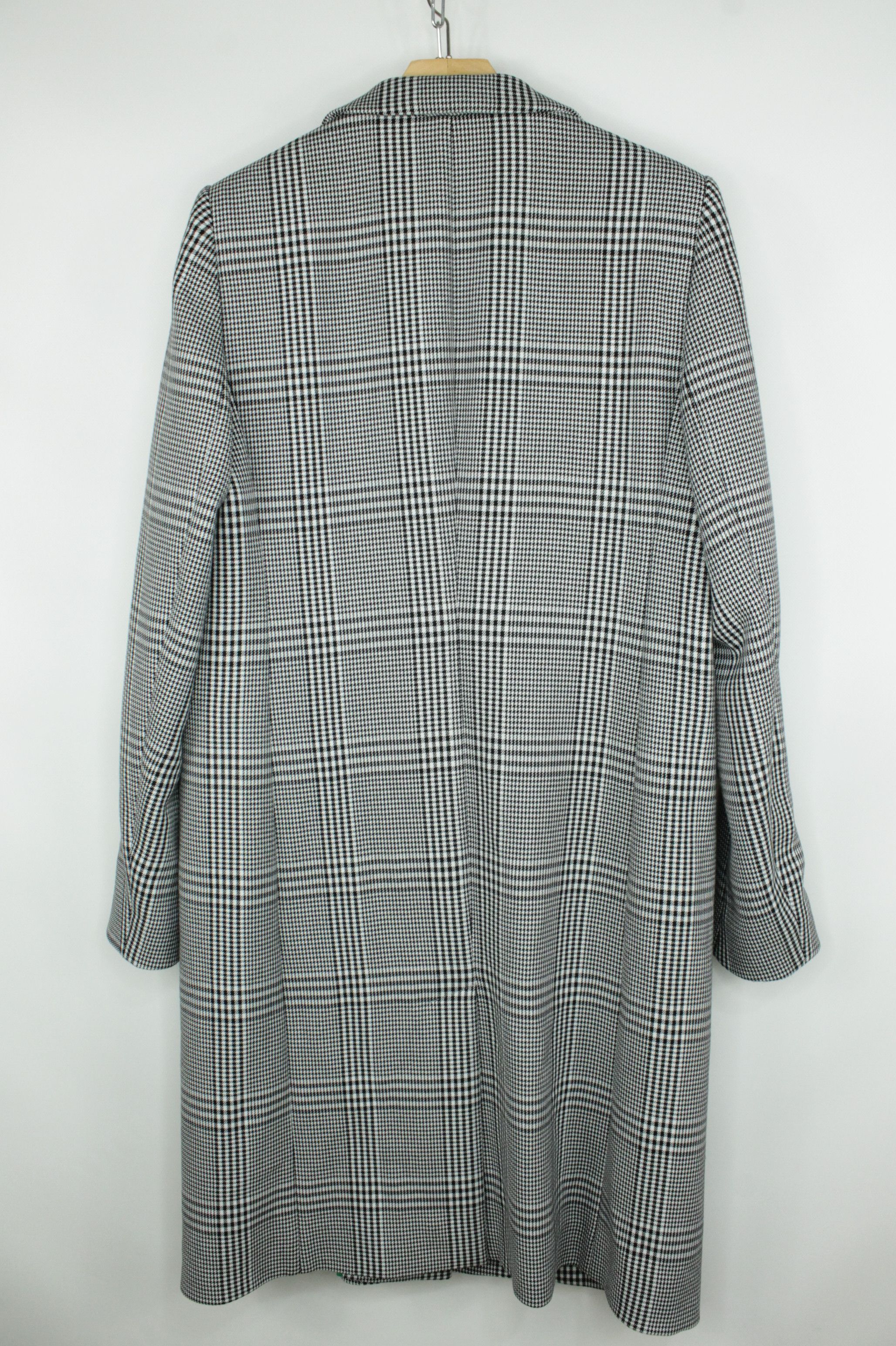Hugo Boss Hugo Boss Houndstooth Check Wool Mid-Weight Coat Size L / US 10 / IT 46 - 5 Thumbnail