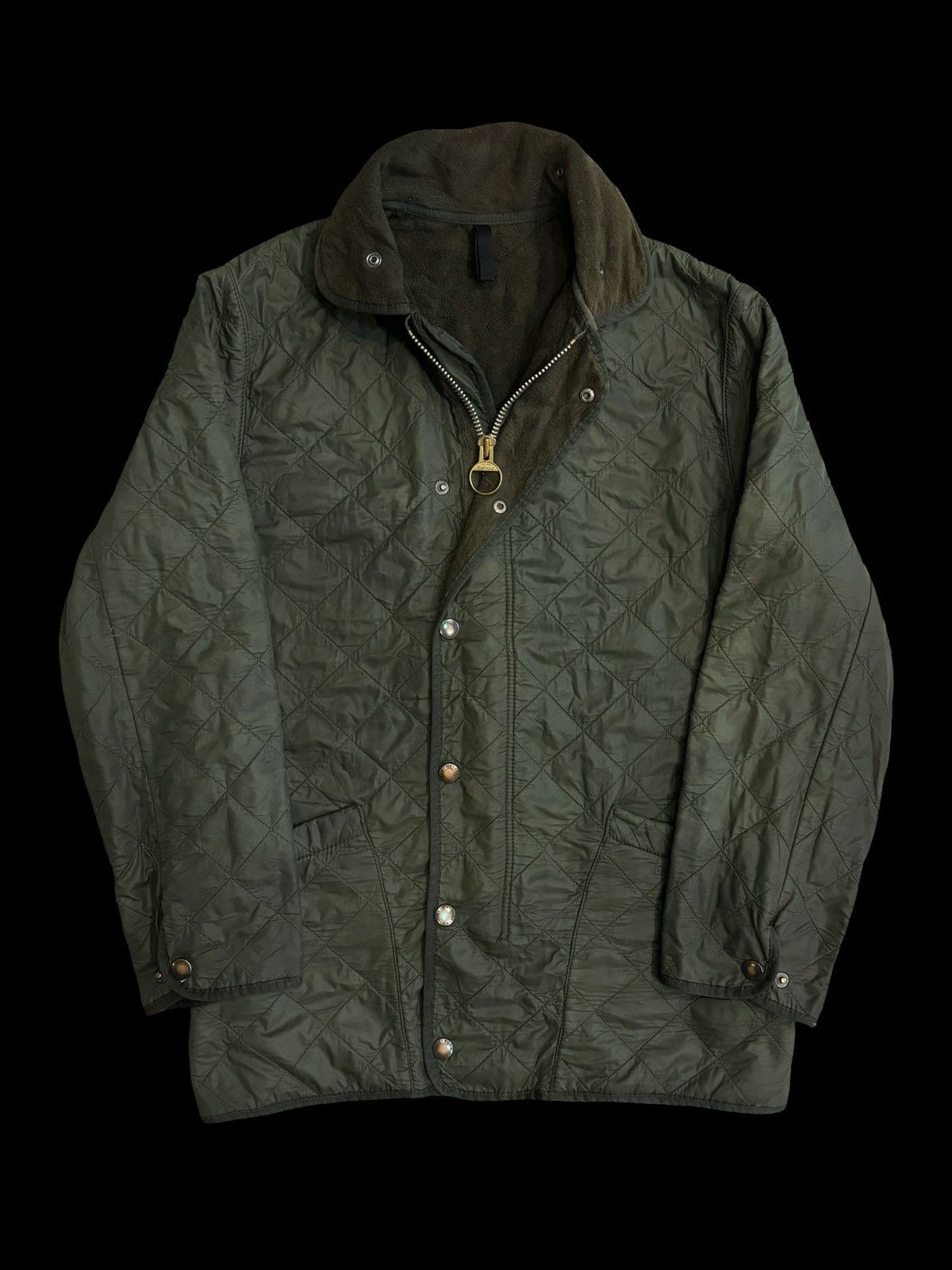 Barbour Barbour® Polar Quilt Olive Green Jacket. Made in England. Size US M / EU 48-50 / 2 - 1 Thumbnail