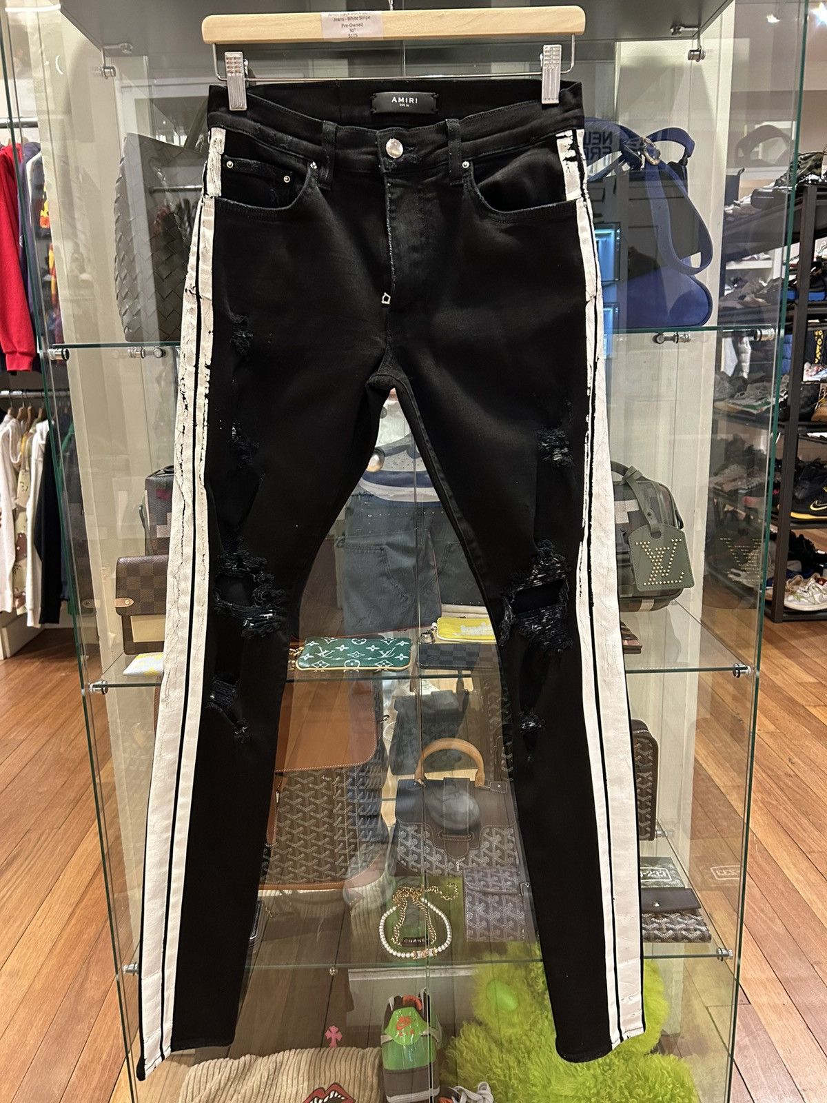 Amiri Amiri Track Stripe Denim Size US 30 / EU 46 - 1 Thumbnail