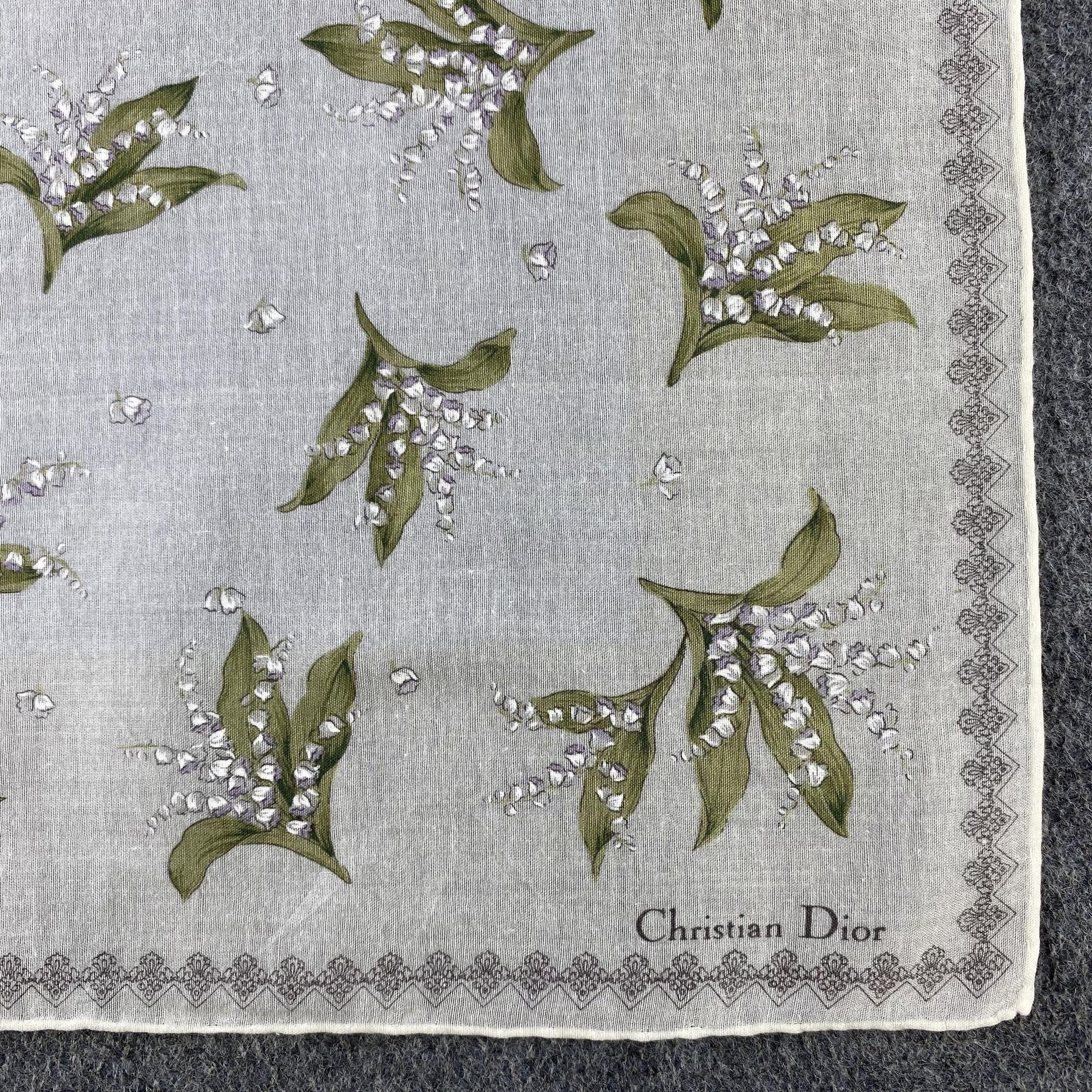 Vintage Christian Dior Handkerchief/Neckerchief/Bandana HC801 Size ONE SIZE - 3 Thumbnail