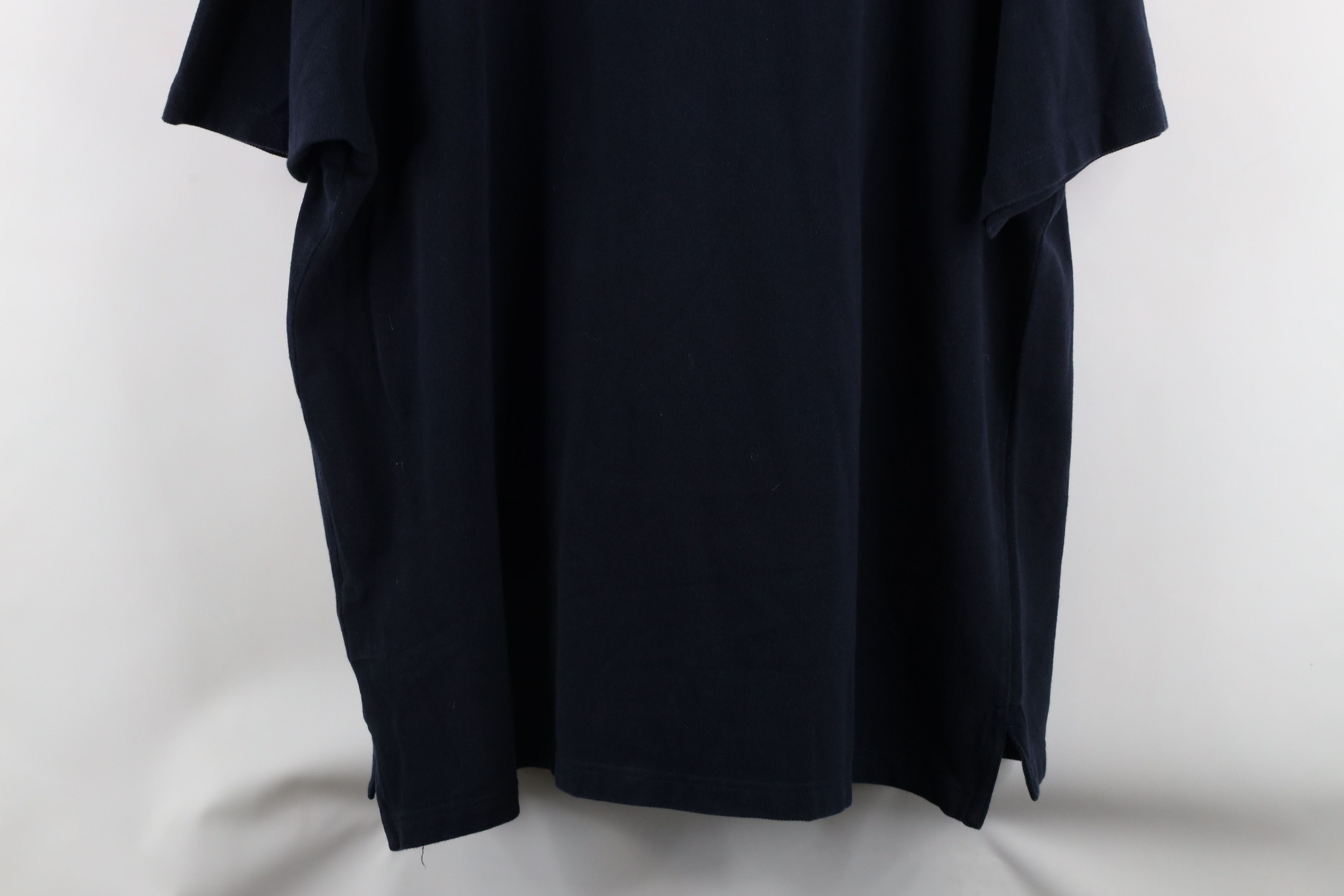 Eddie Bauer × Vintage Vintage 90s Eddie Bauer Collared Polo Shirt Navy Blue Size US XXL / EU 58 / 5 - 11 Thumbnail