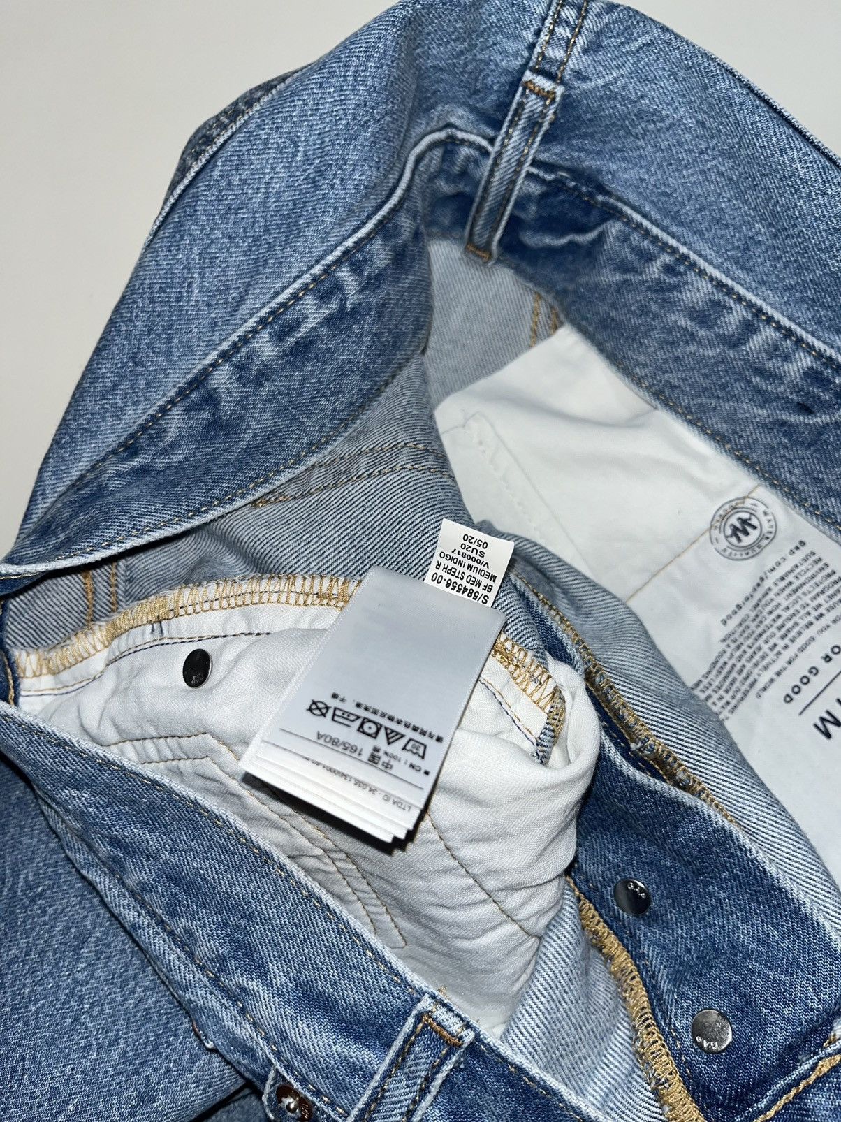 Gap Vintage GAP denim distressed boyfriend blue jeans Size US 31 - 5 Thumbnail
