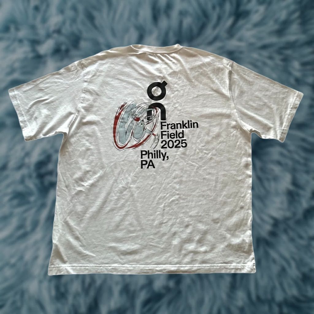 Vintage On Cloud Shirt Womens XL Short Sleeve T Shirt White Graphic 2025 Franklin Field Unisex Adults RARE Gently Used Size XL / US 12-14 / IT 48-50 - 1 Thumbnail