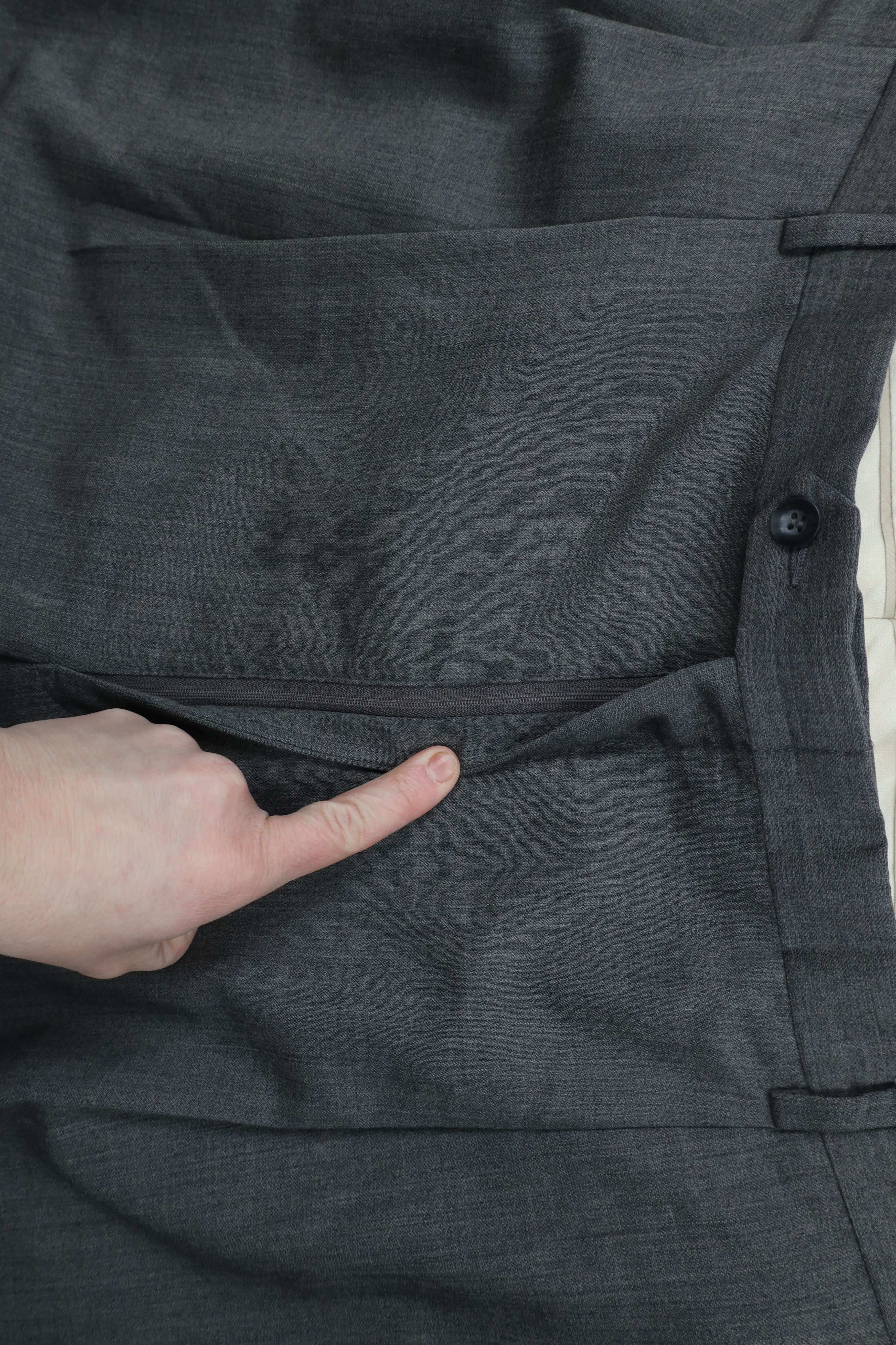 Vintage Vintage 90s Streetwear Cuffed Wool Wide Leg Chino Pants Size US 44 / EU 60 - 7 Thumbnail