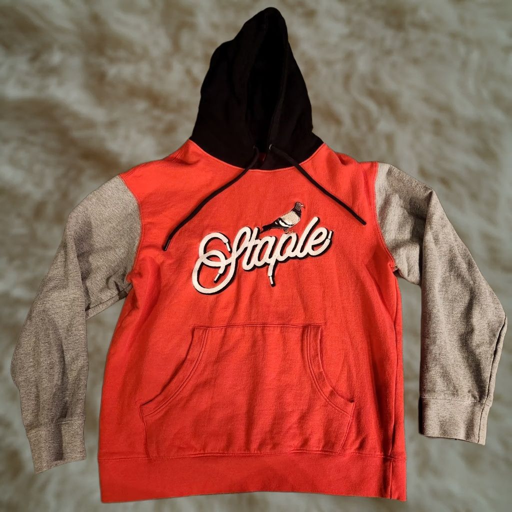 J Brand Jeff Staple Pigeon Brand Hoodie Pullover Sweatshirt Color Block Mens Medium Multicolor Hooded Size US M / EU 48-50 / 2 - 1 Thumbnail