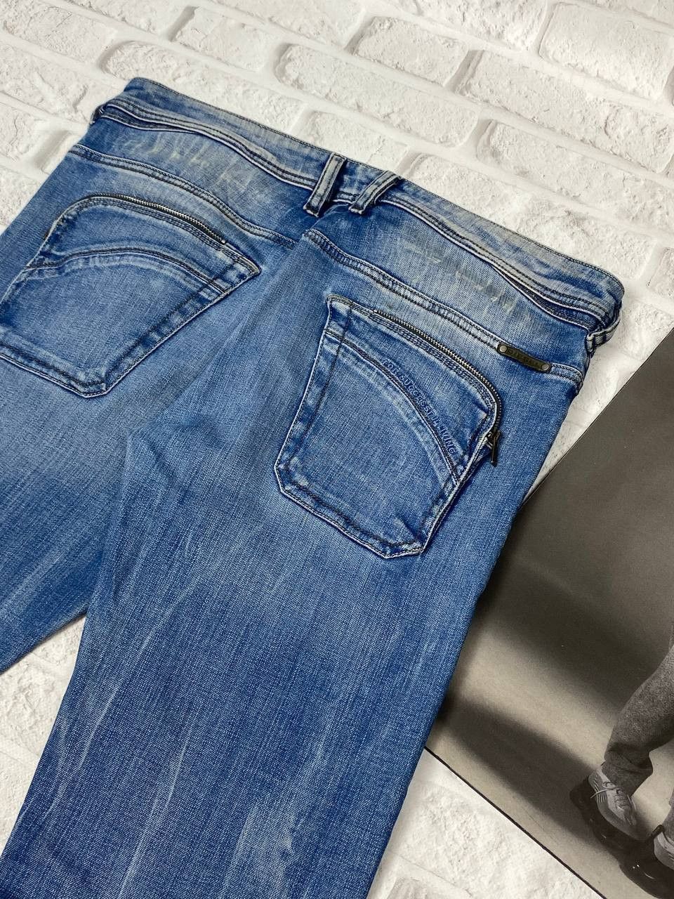 Diesel Diesel Poiak Jeans Mens Acid Washed Tapered Zipper Pockets Size US 34 / EU 50 - 13 Thumbnail