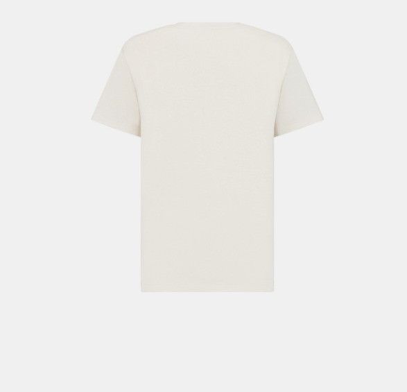 Dior o1w1db10225 413T04A T-Shirt in White & Blue Size S / US 4 / IT 40 - 2 Thumbnail