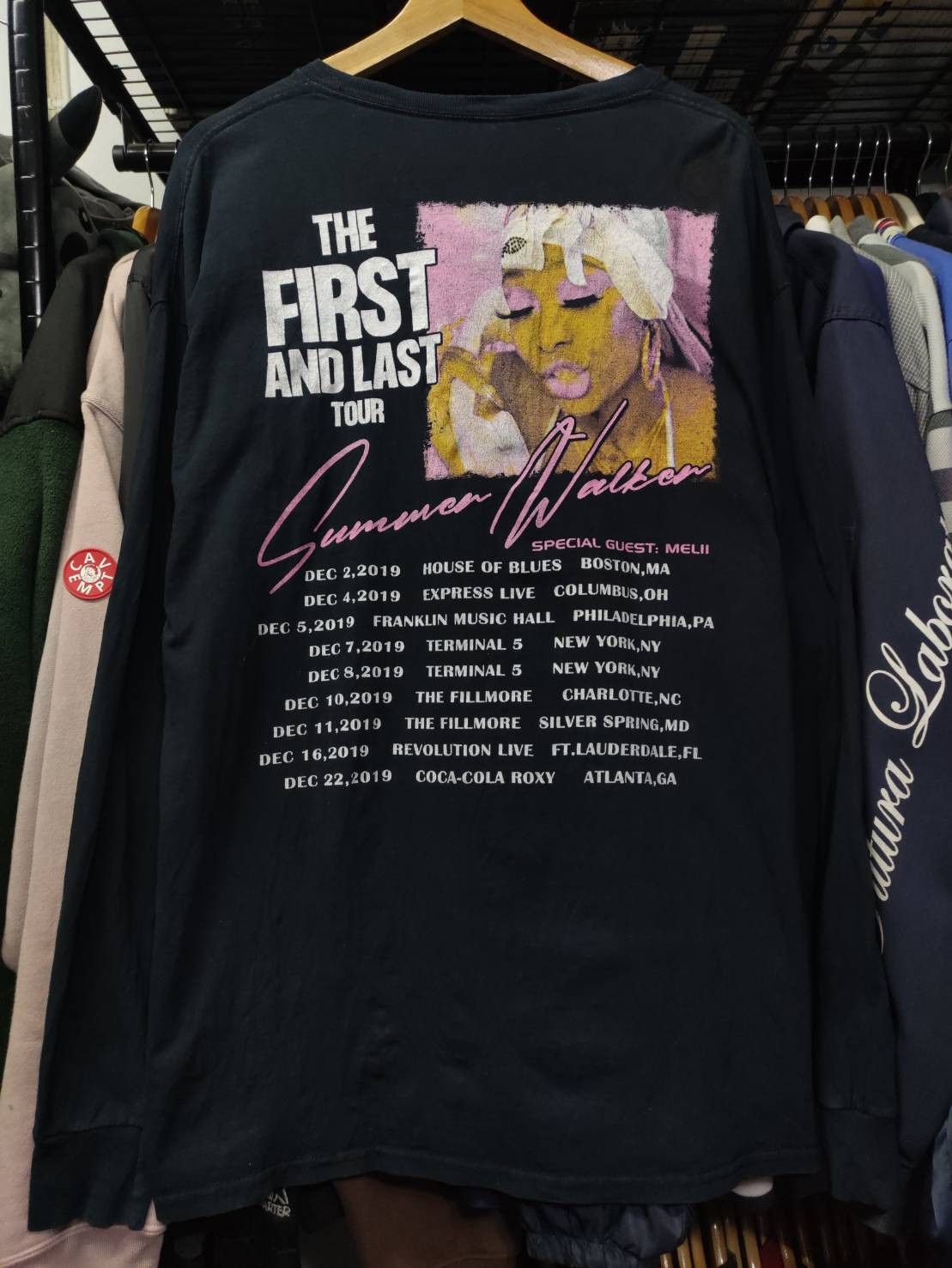 Rap Tees Summer Walker The First and Last Tour Promo L/S T-Shirts Size US XL / EU 56 / 4 - 8 Thumbnail