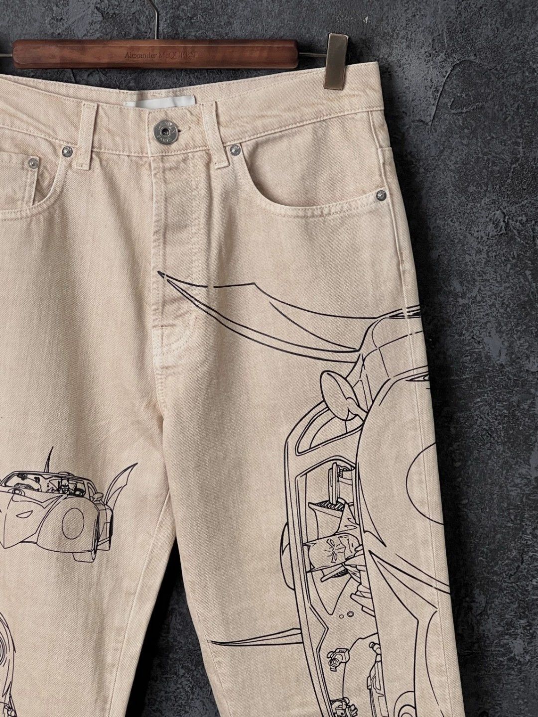 Lanvin Lanvin Khaki Jeans 29*1 Size 29" - 3 Thumbnail