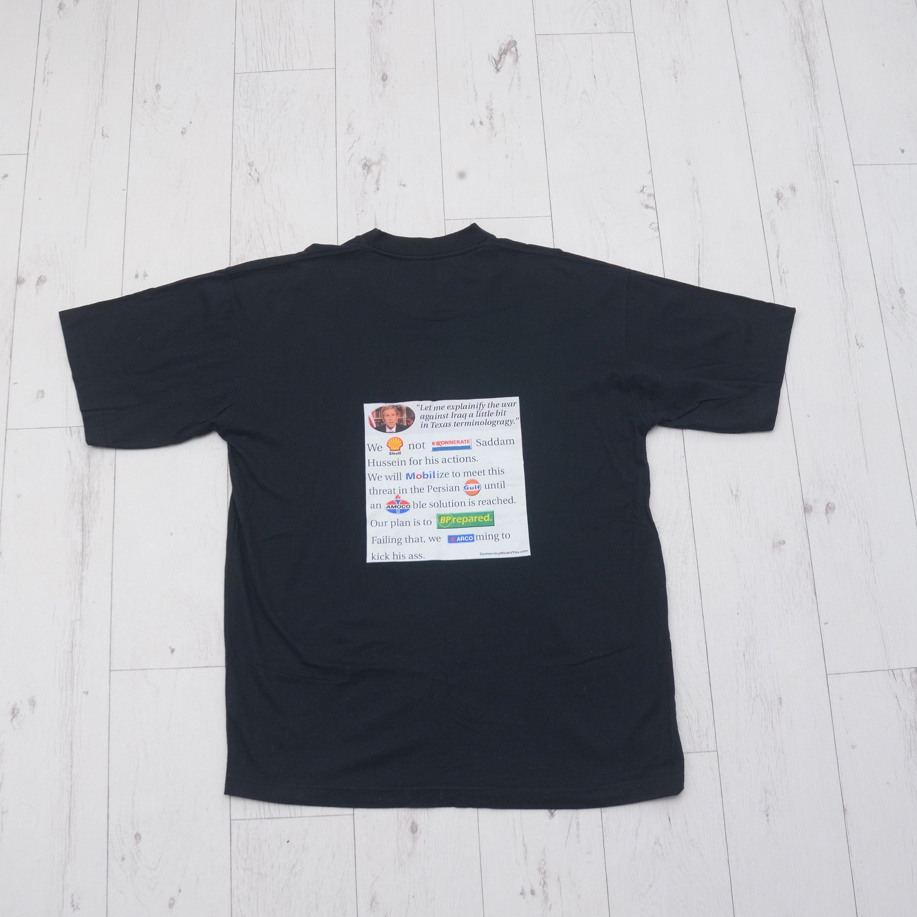 Vintage Iraq War Castom T-Shirt Tee Rare Vintage Size US M / EU 48-50 / 2 - 2 Thumbnail