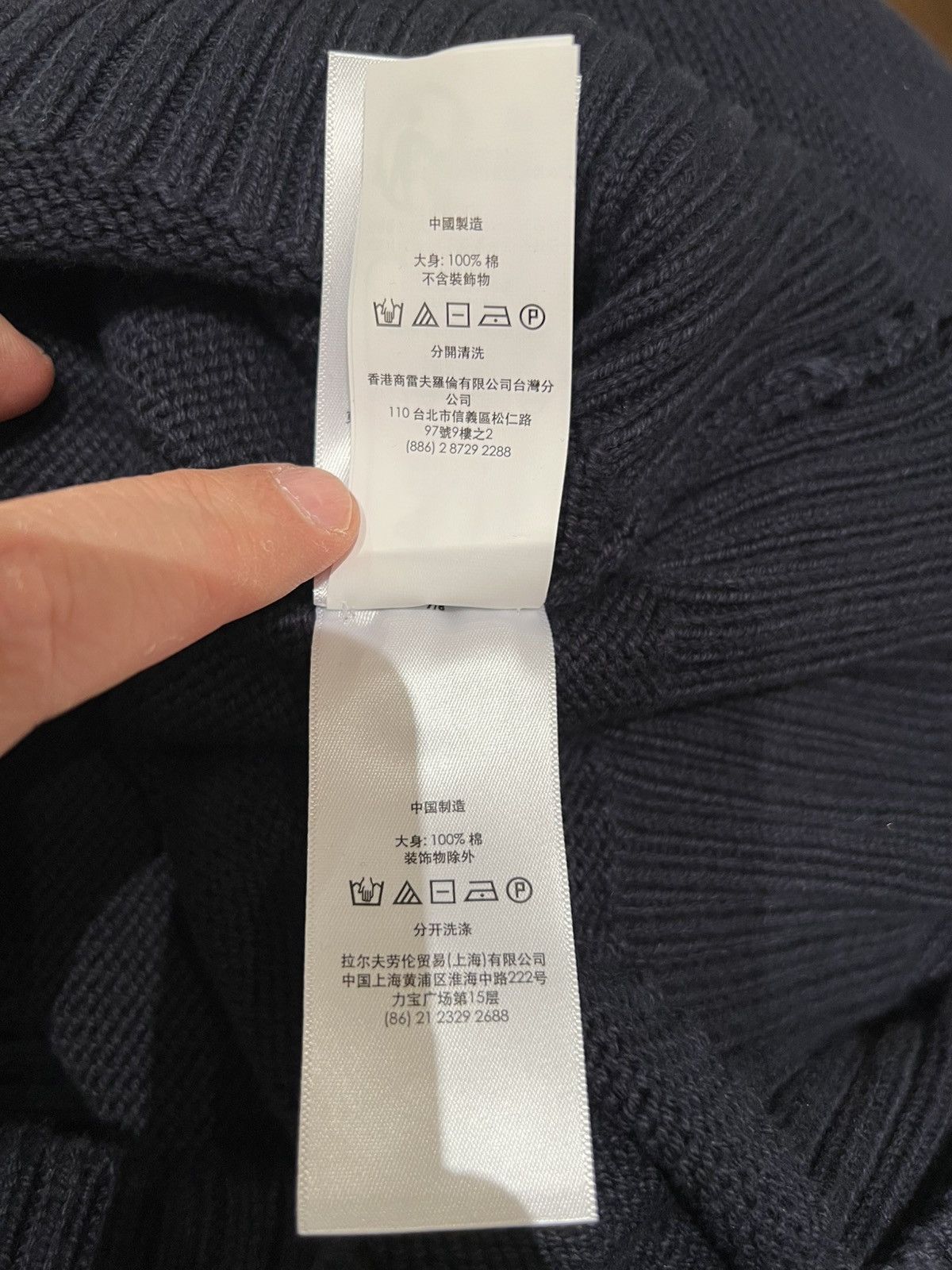 Polo Ralph Lauren Polo Ralph Lauren Polo Bear intarsia-knit hoodie medium navy Size US M / EU 48-50 / 2 - 19 Thumbnail